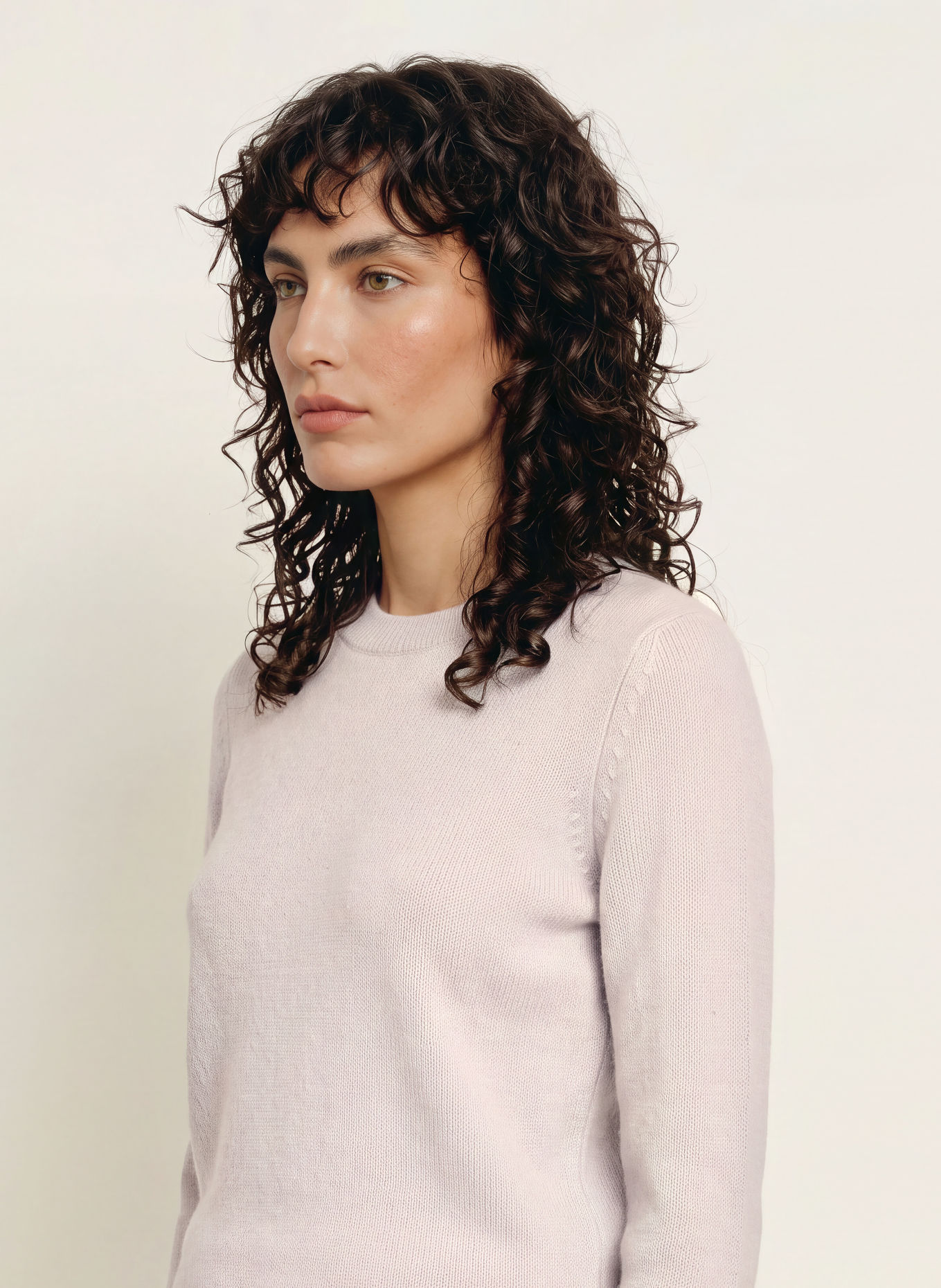 REISS Pull en cachemire MIMI: GRIS CLAIR
