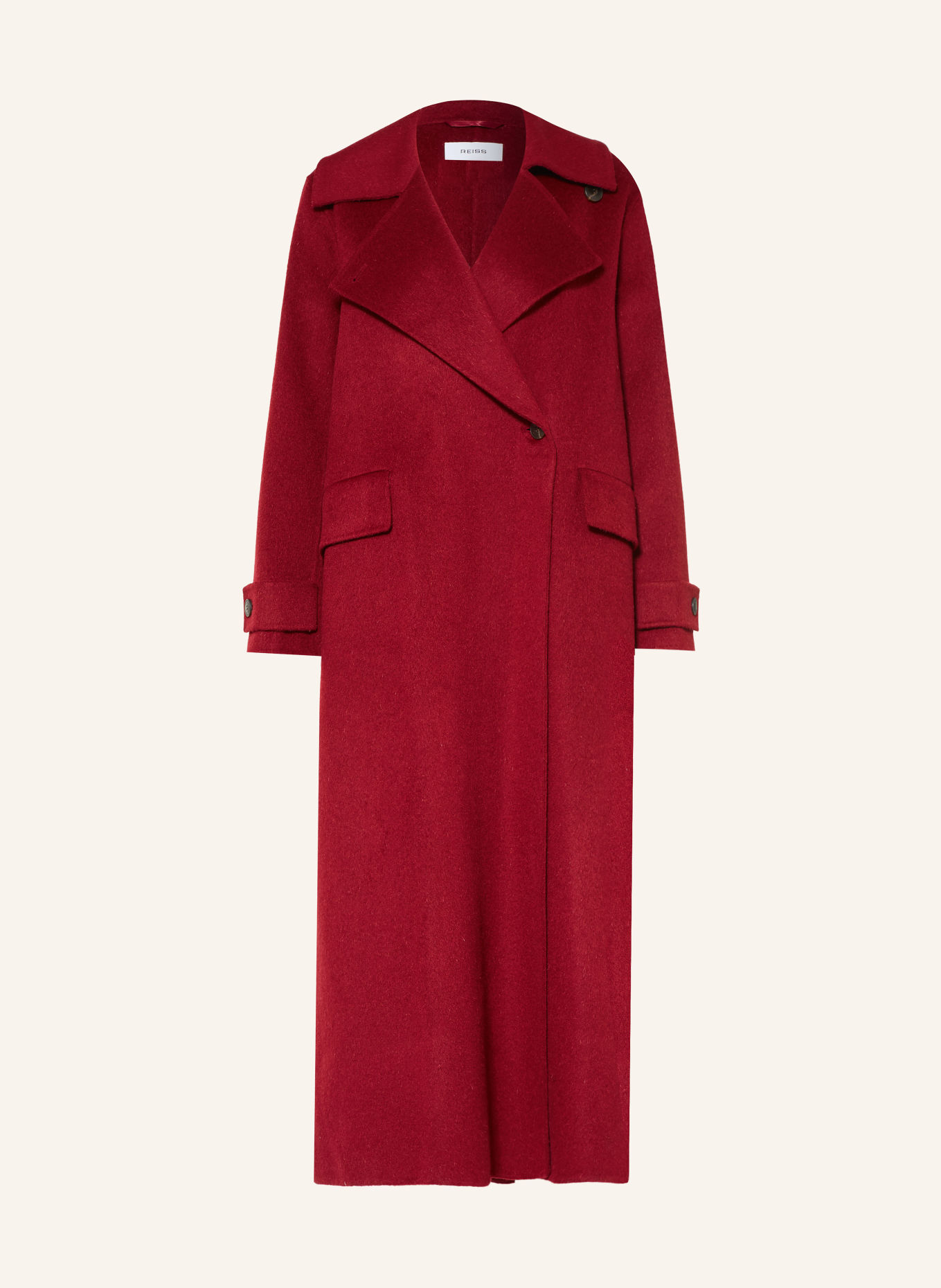 REISS Manteau ALARA: ROUGE FONCÉ