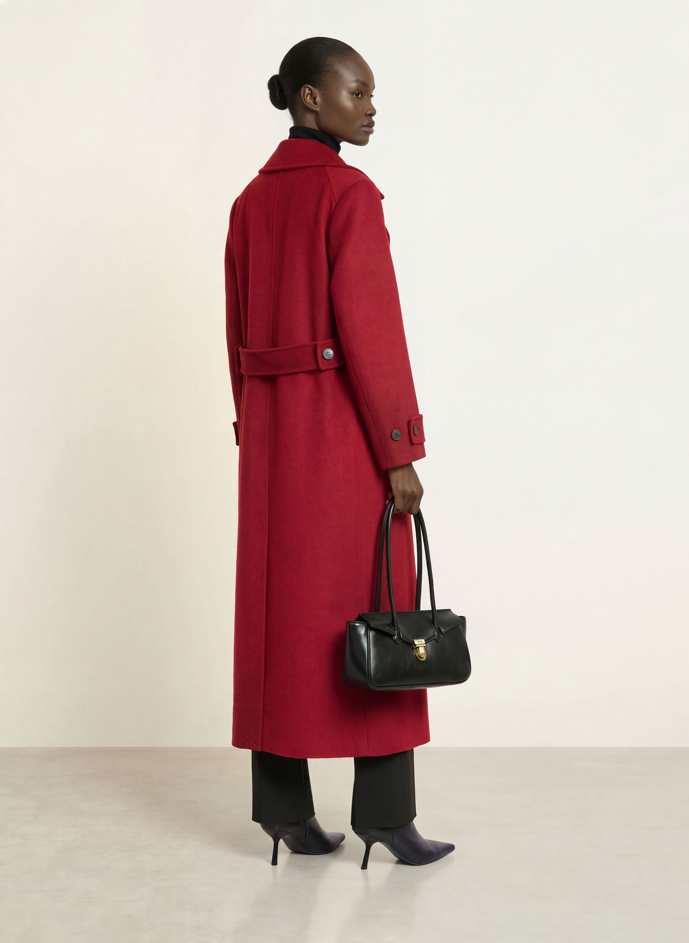 REISS Manteau ALARA: ROUGE FONCÉ