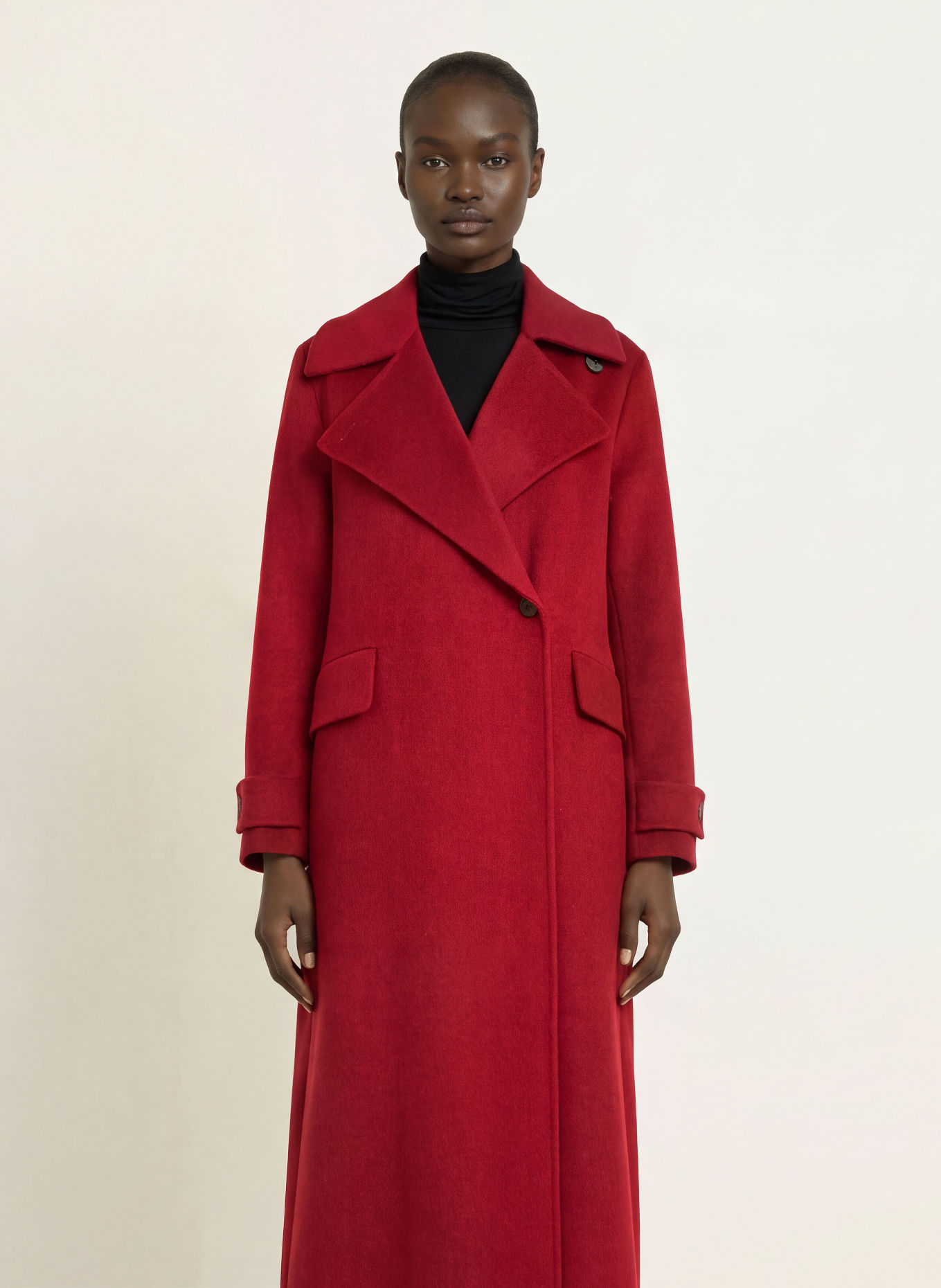 REISS Manteau ALARA: ROUGE FONCÉ