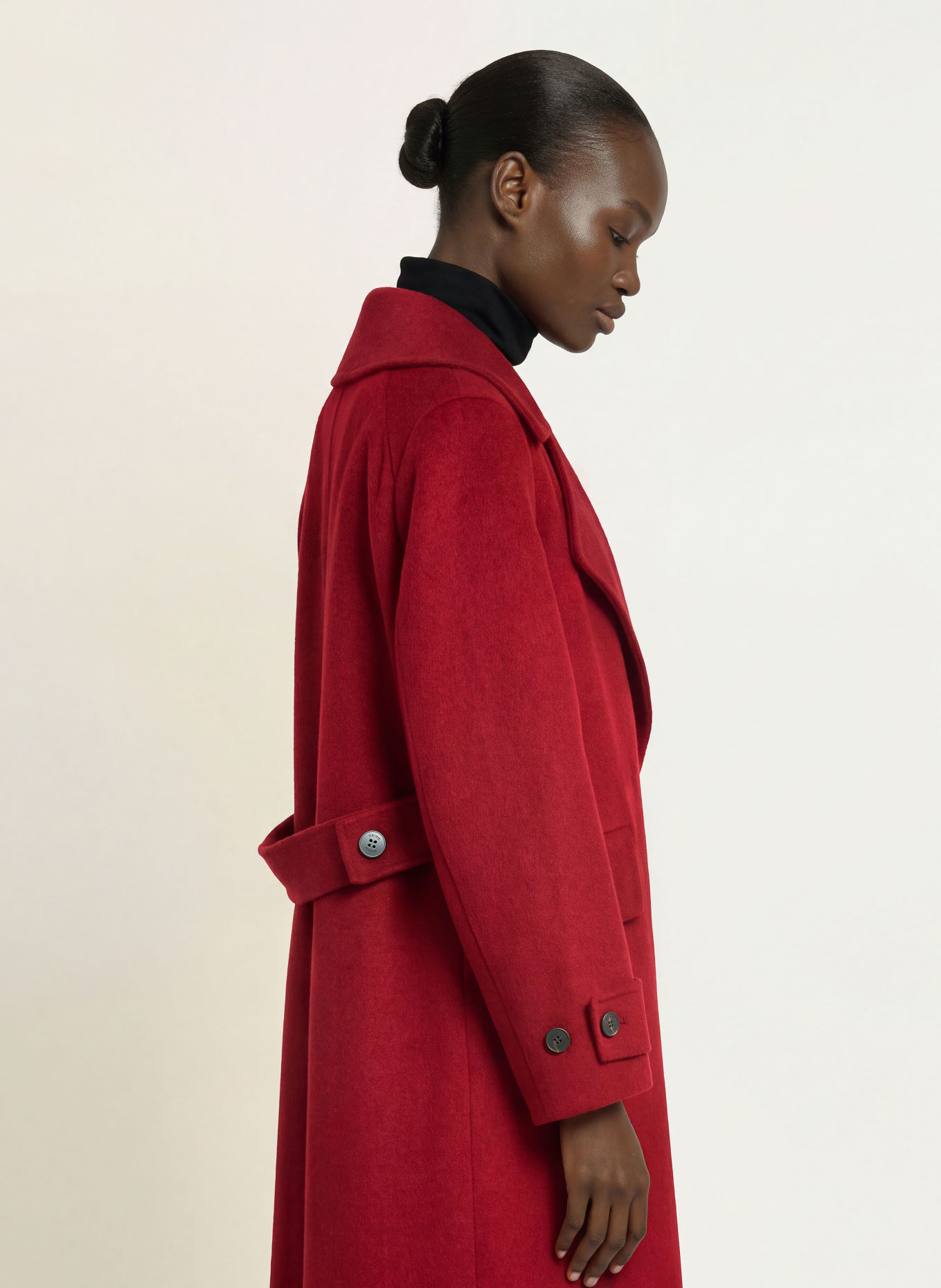 REISS Manteau ALARA: ROUGE FONCÉ