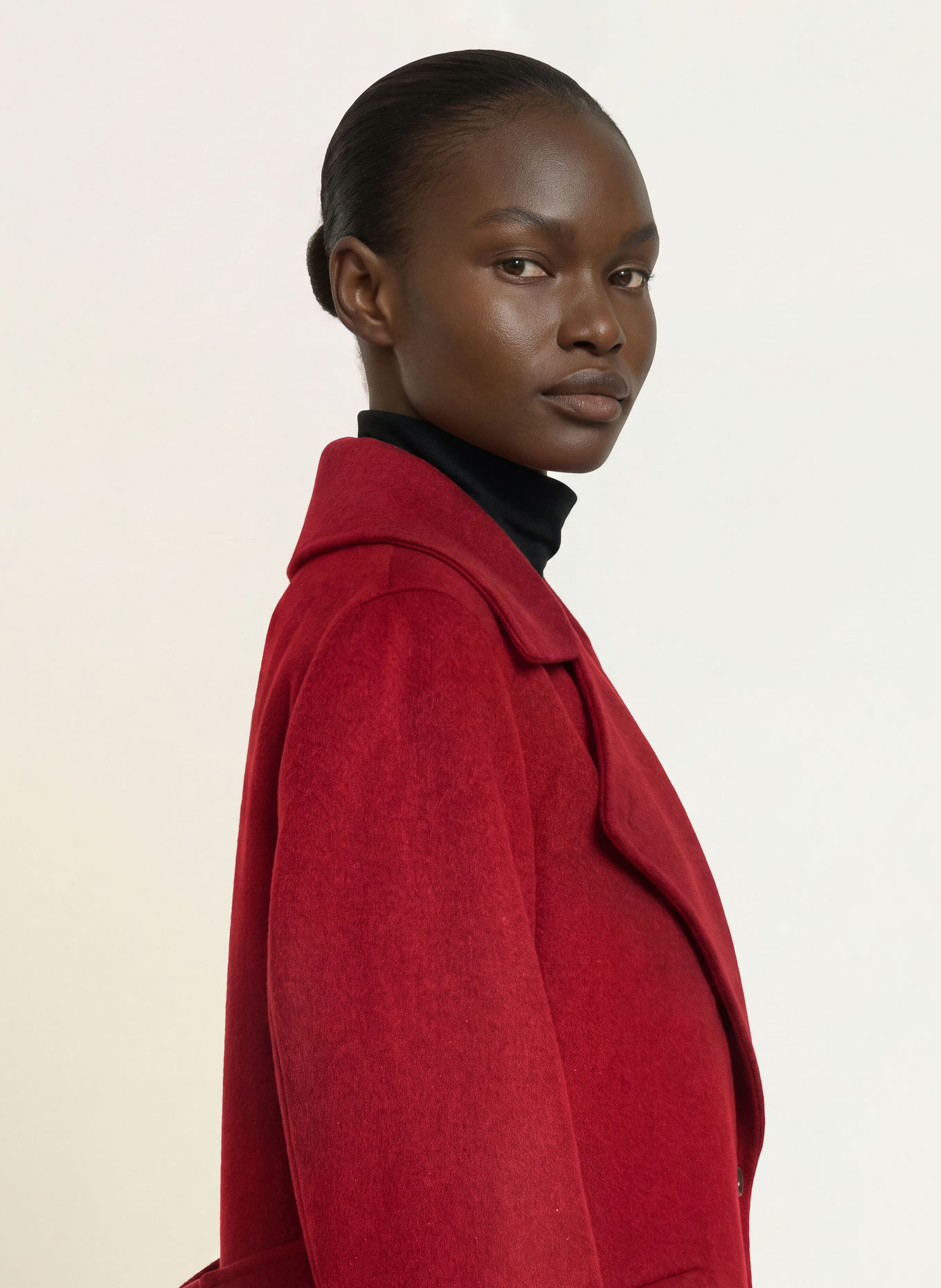 REISS Manteau ALARA: ROUGE FONCÉ