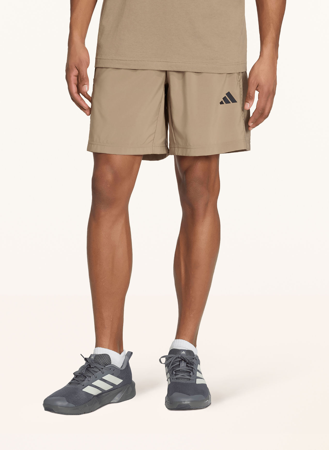 adidas D4T Running Shorts: BEIGE