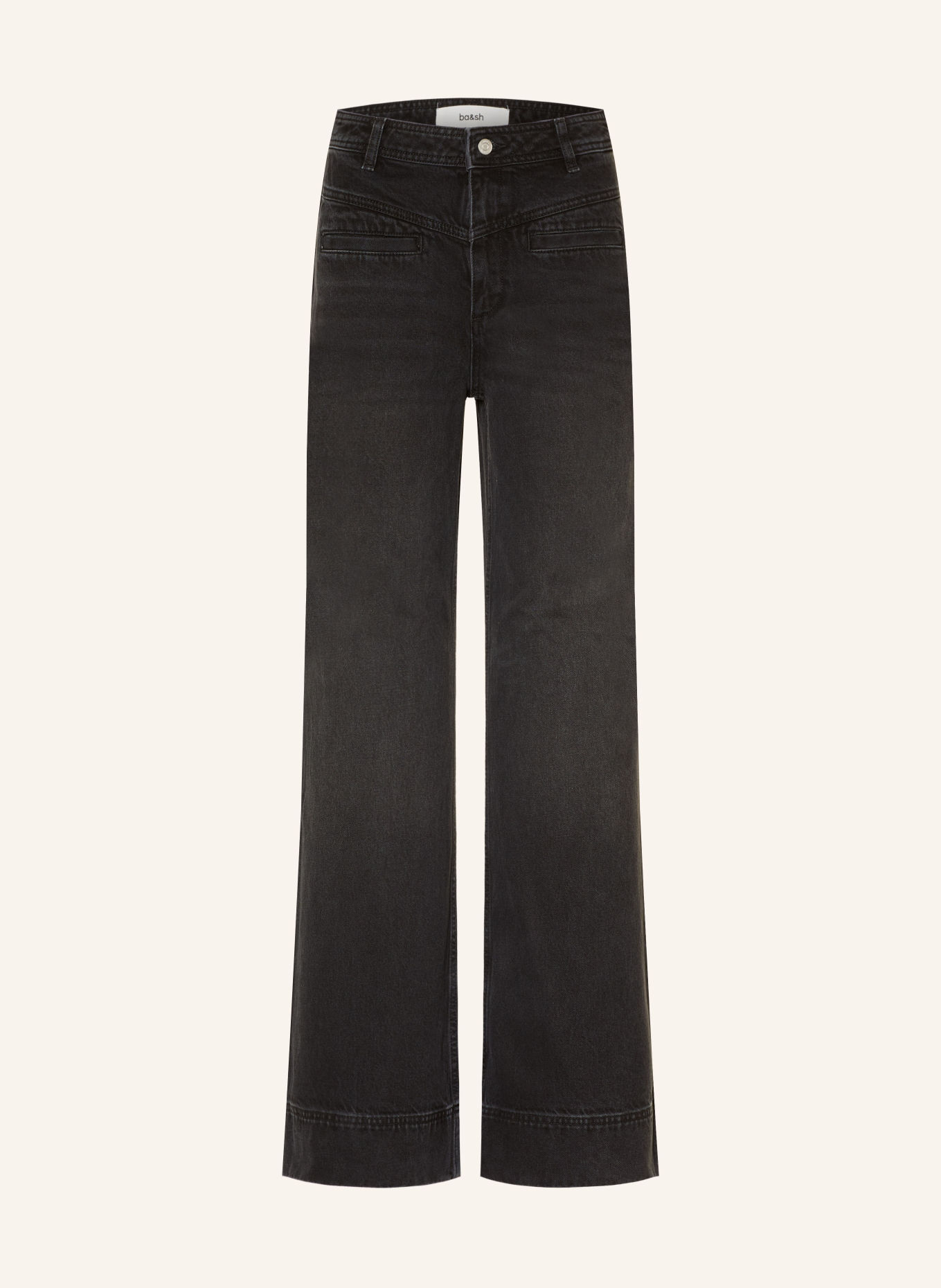 ba&sh Raka jeans RANJA: BLACK BLACKSTONE