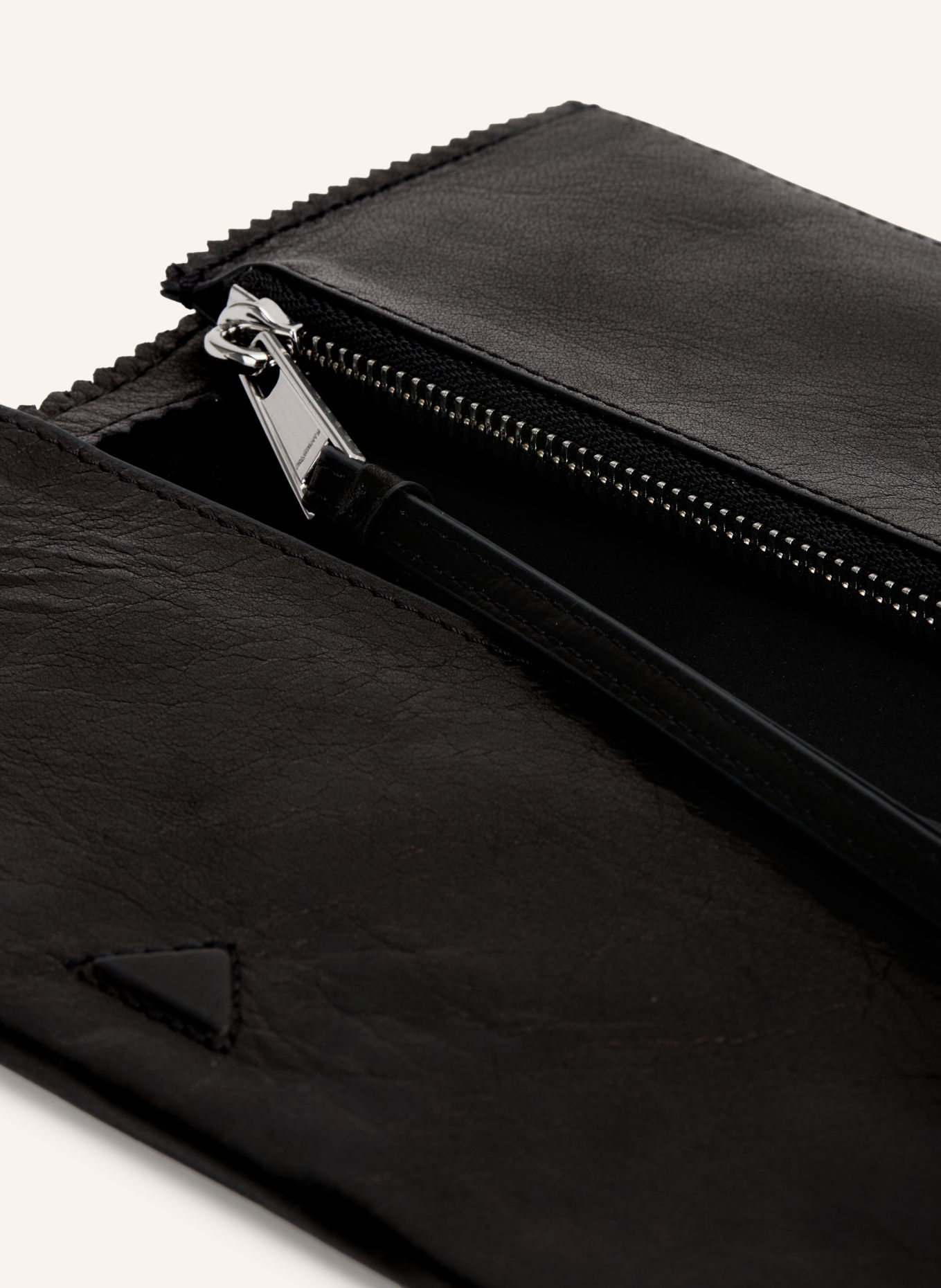 ALLSAINTS Portemonnee SILOH CONTINENTAL: ZWART