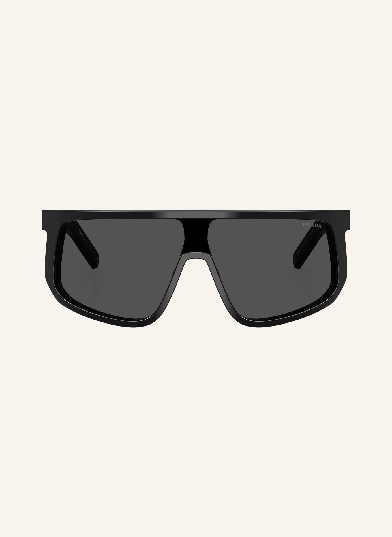 PRADA Lunettes de soleil PR D21SU: NOIR / GRIS FONCÉ