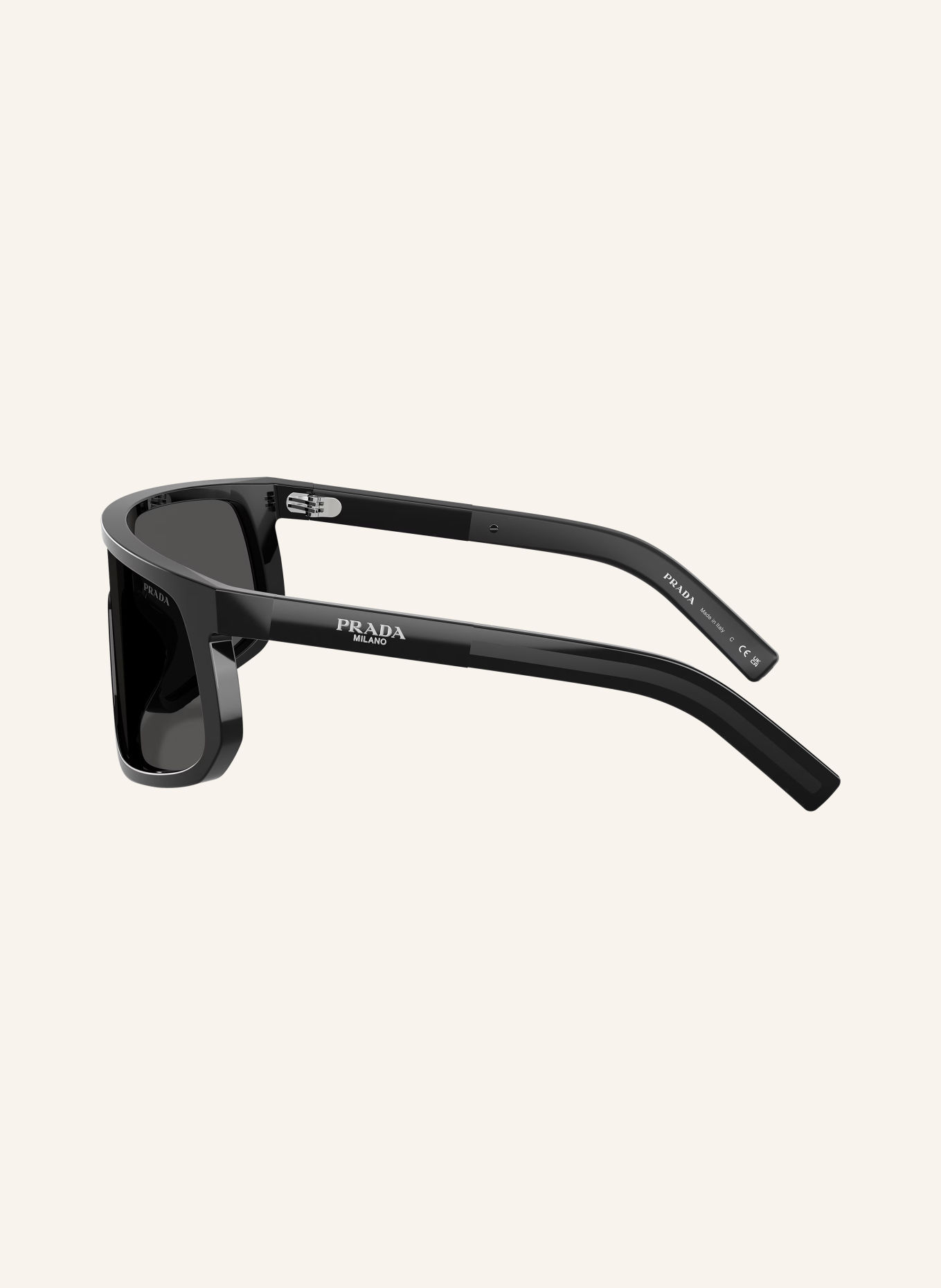 PRADA Lunettes de soleil PR D21SU: NOIR / GRIS FONCÉ