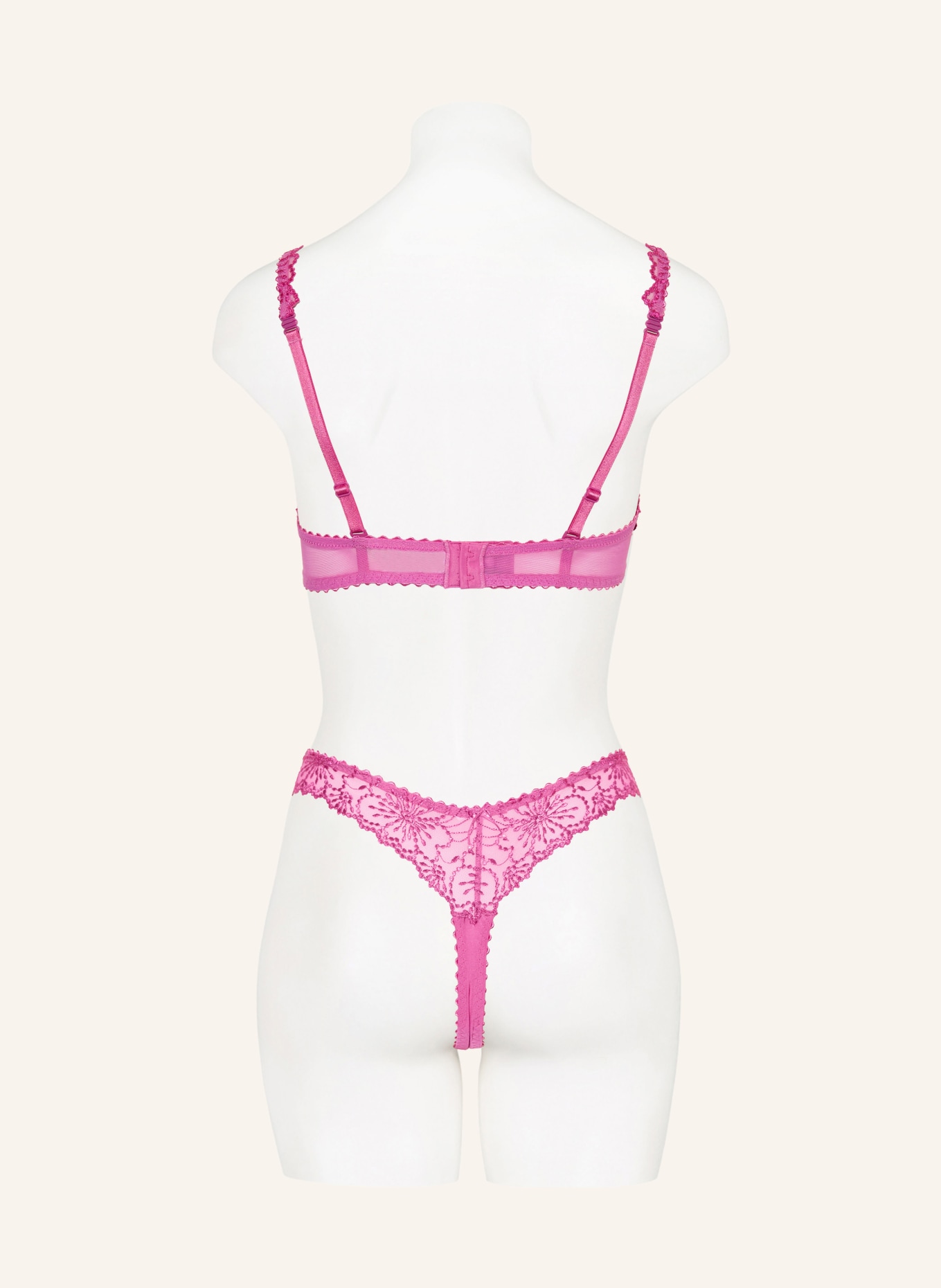 MARIE JO Kalhotky String JANE s ozdobnými perličkami: RŮŽOVÁ