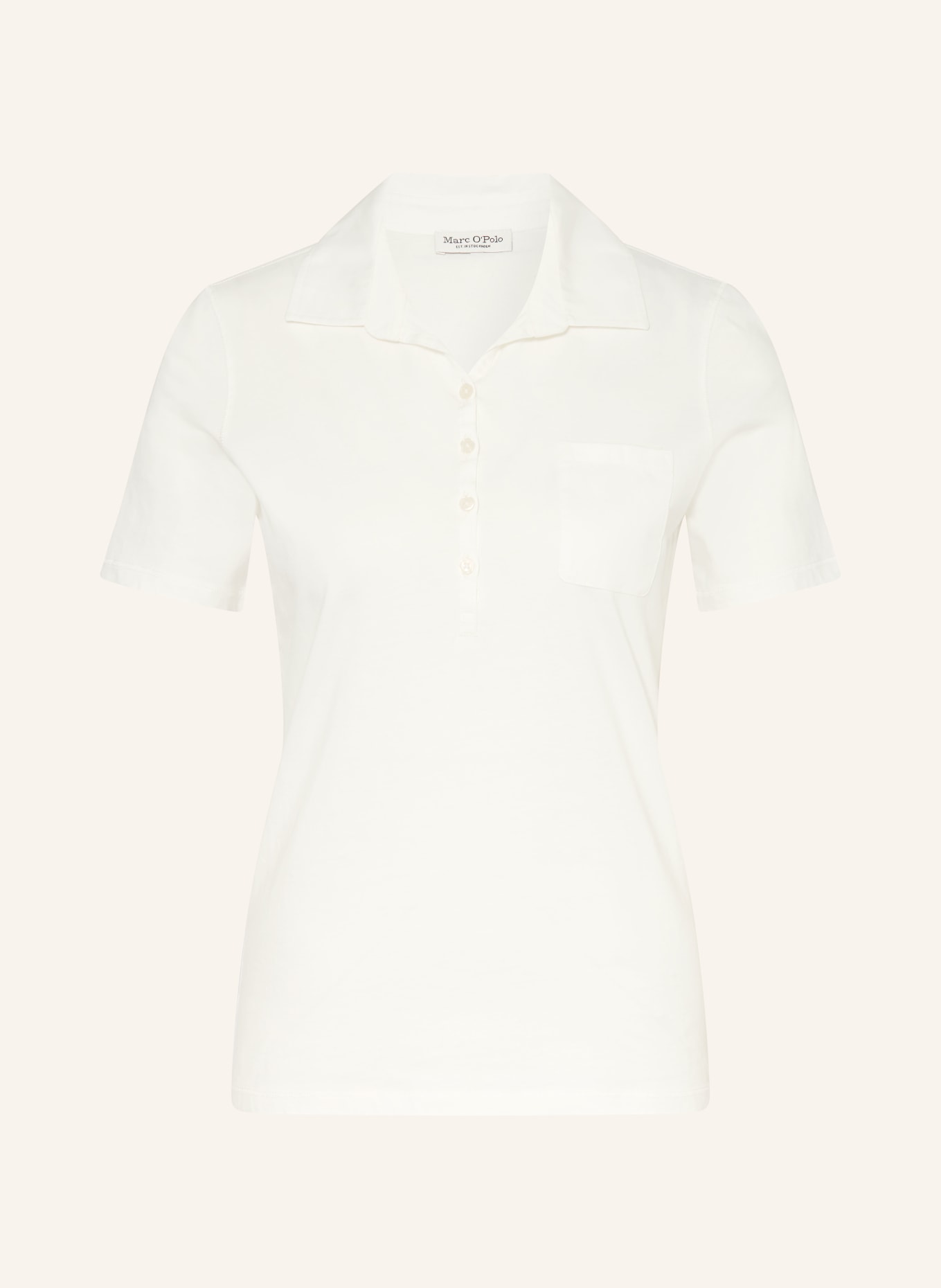 Marc O'Polo Polo en jersey: BLANC