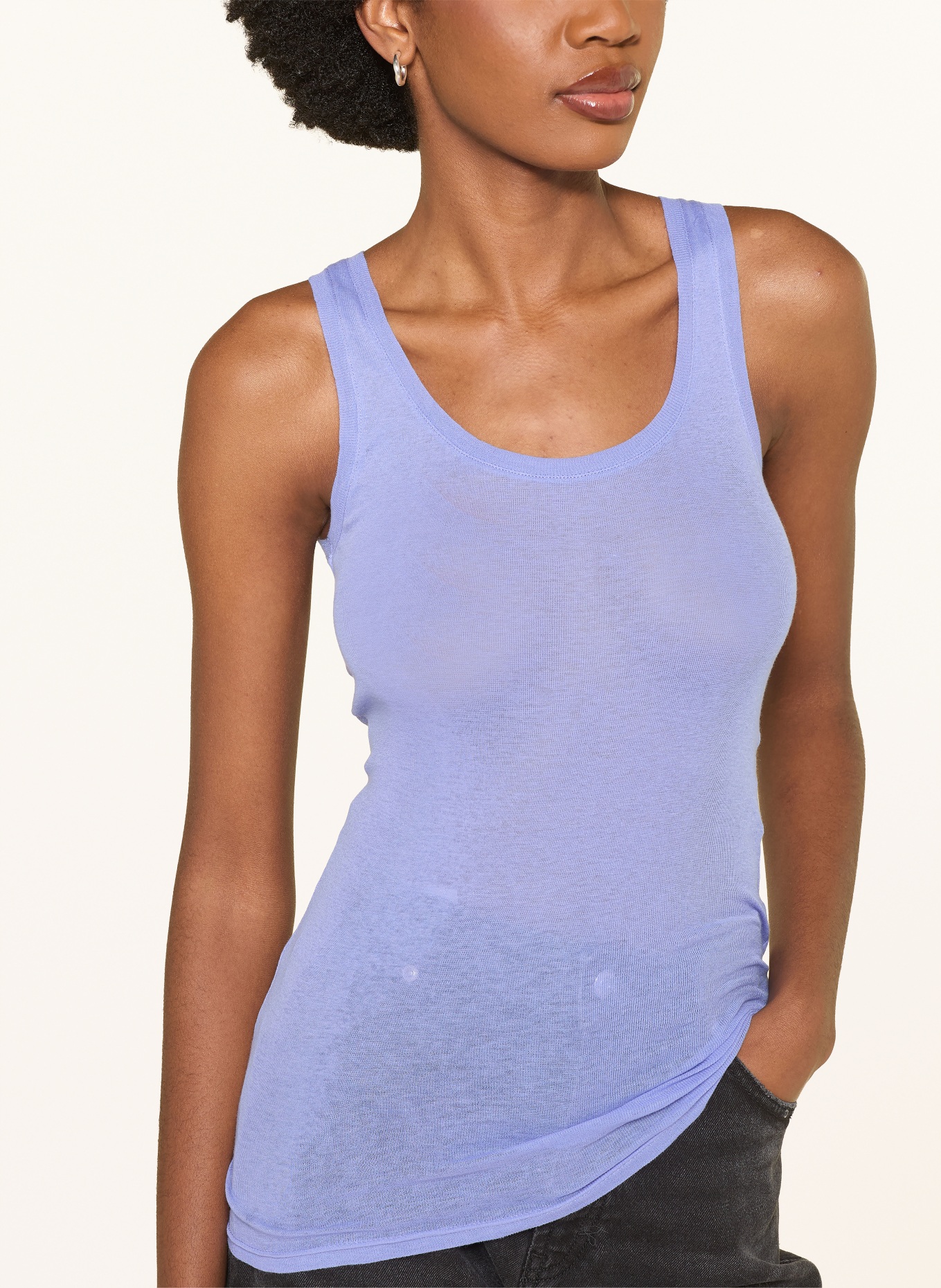 American Vintage Tílko: SVĚTLE FIALOVÁ