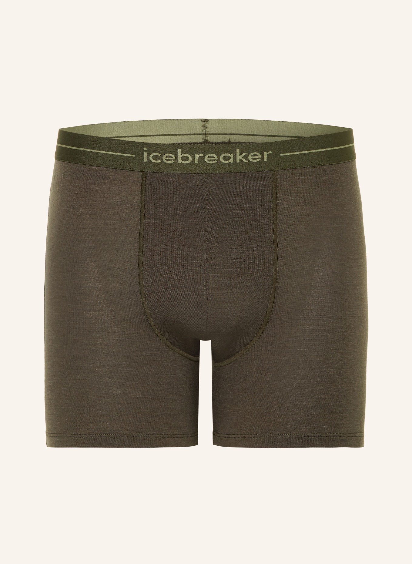 icebreaker Funktionswäsche-Boxershorts ANATOMICA aus Merinowolle: KHAKI