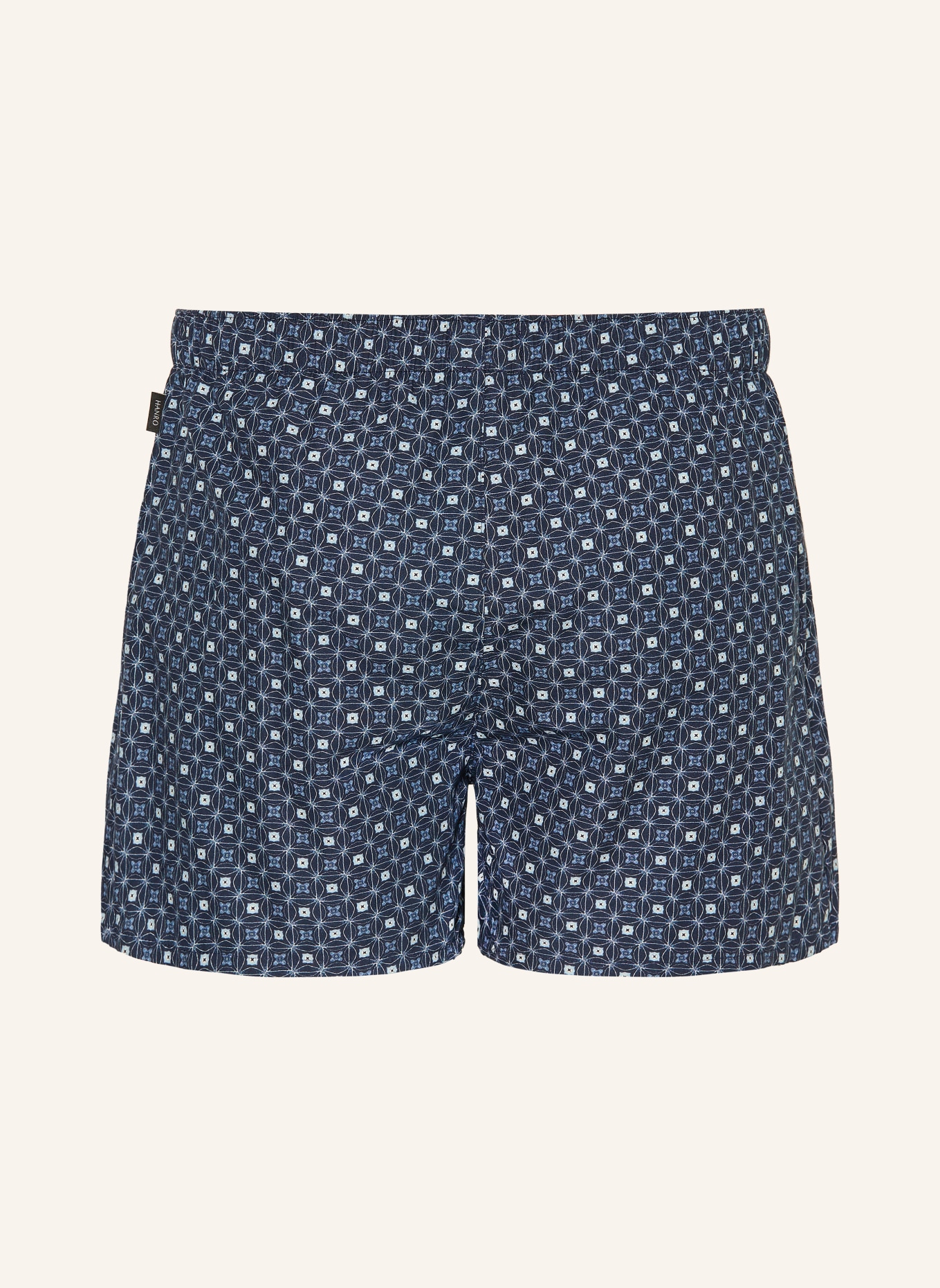 HANRO Tkané boxerky FANCY WOVEN: TMAVĚ FIALOVÁ / SVĚTLE FIALOVÁ