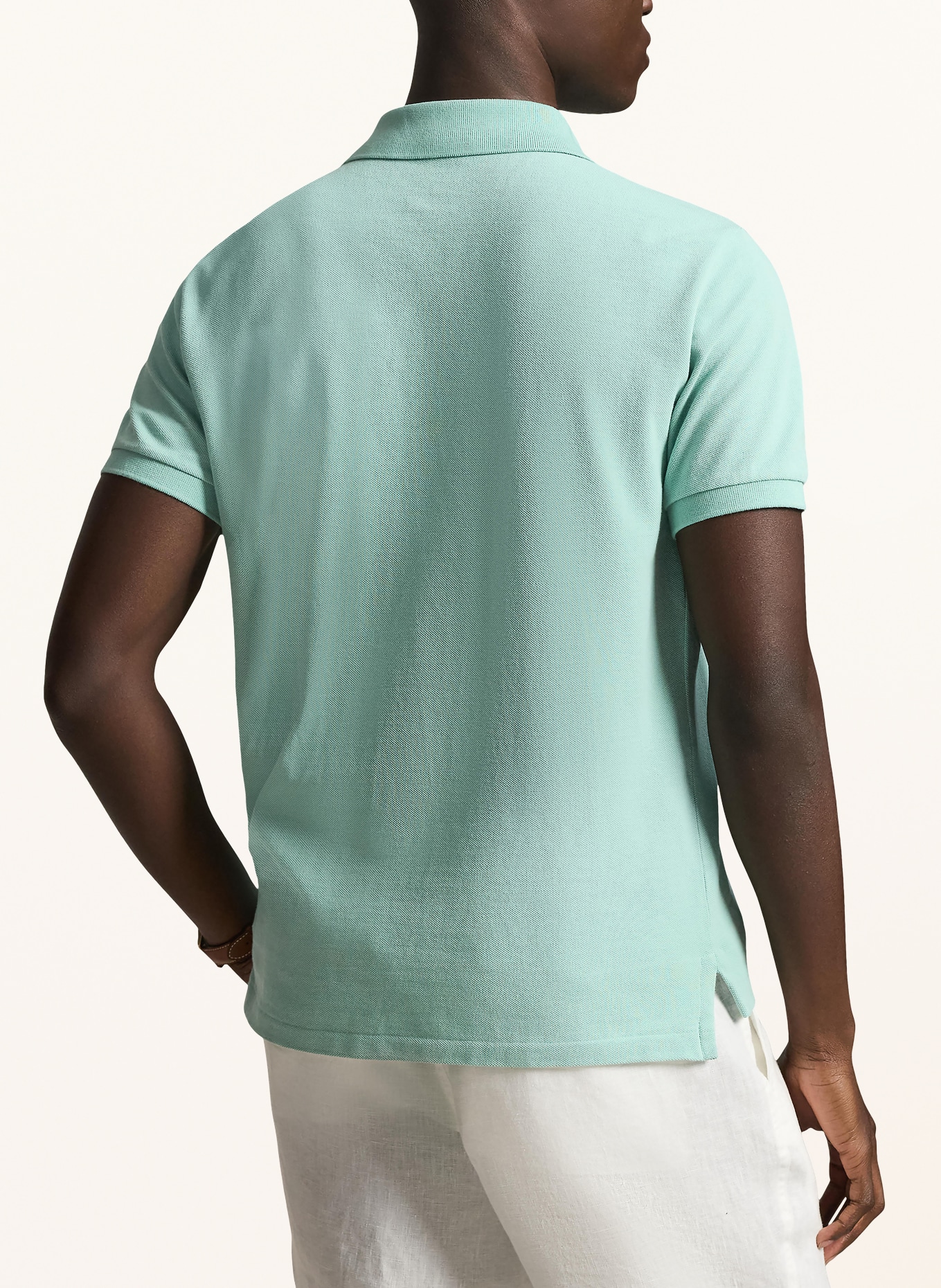 POLO RALPH LAUREN Piqué polo shirt slim fit: MINT