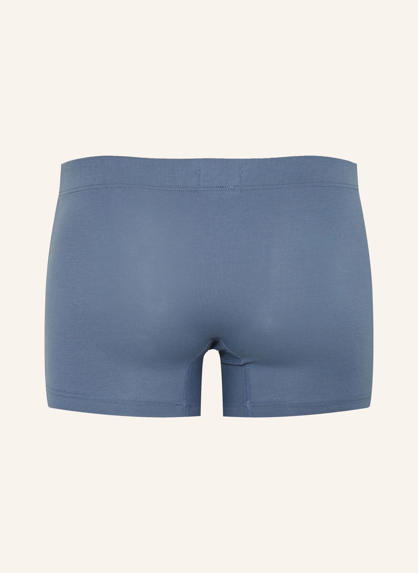 HANRO 2-pack boxer shorts COTTON ESSENTIALS: GREEN / BLUE GRAY