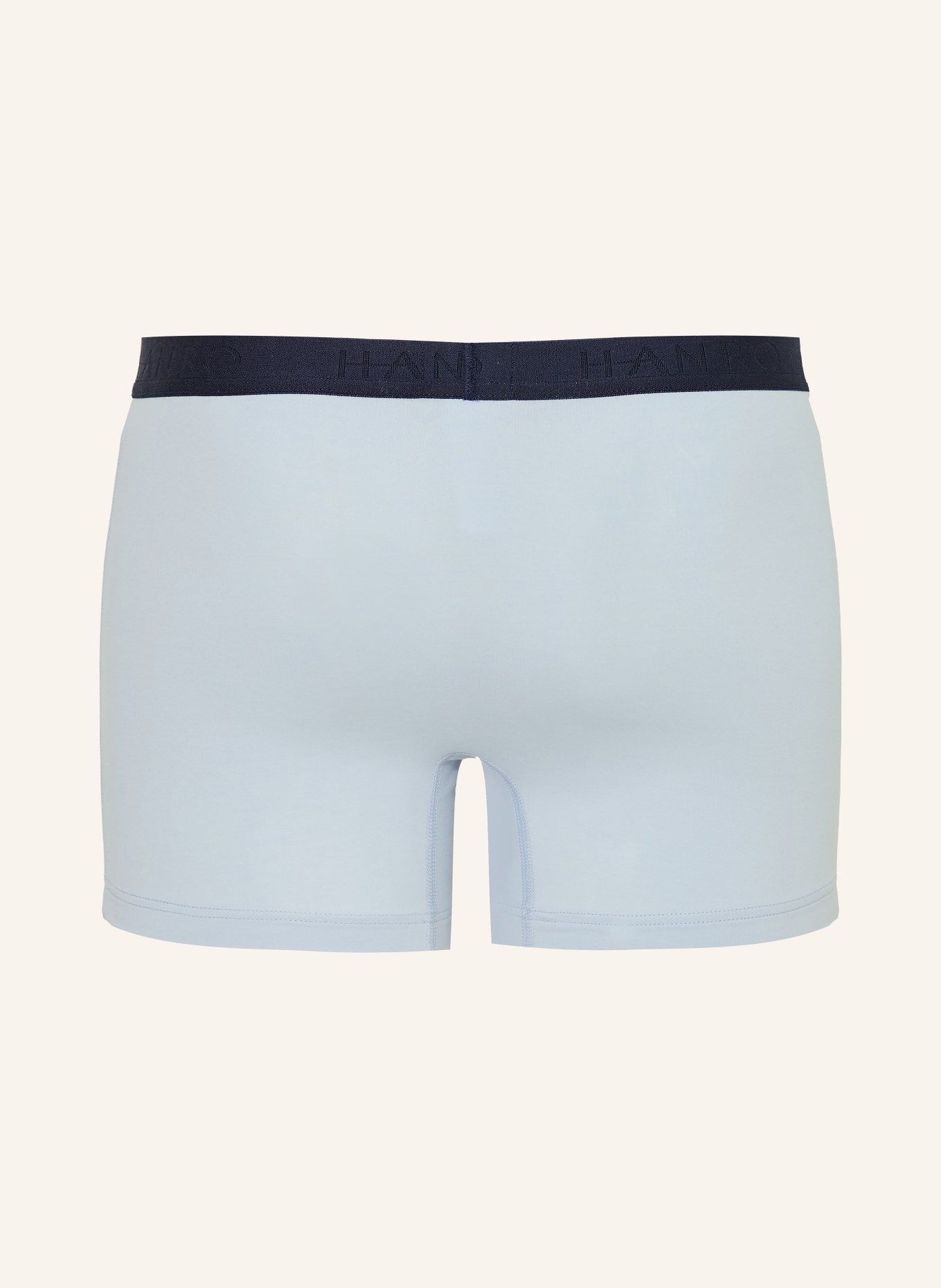 HANRO 2-pack boxer shorts COTTON ESSENTIALS: LIGHT BLUE / DARK BLUE