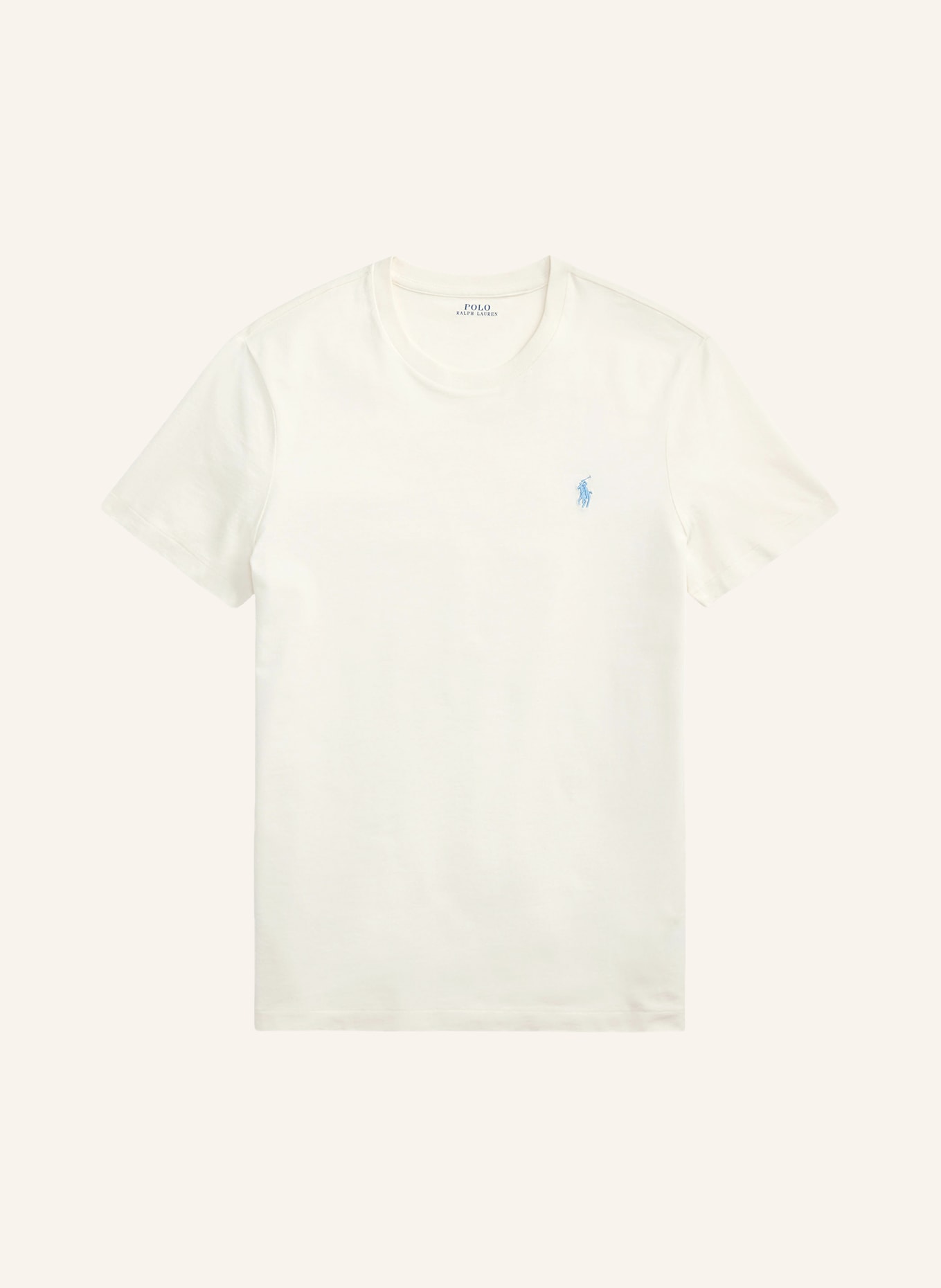 POLO RALPH LAUREN T-shirt: KREMOWY / JASNONIEBIESKI