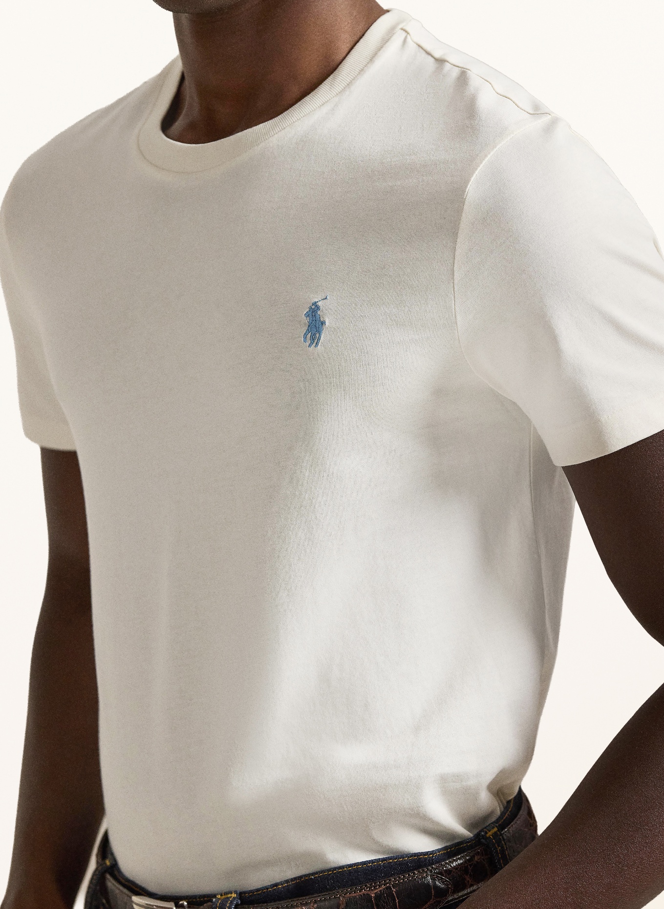 POLO RALPH LAUREN T-shirt: KREMOWY / JASNONIEBIESKI