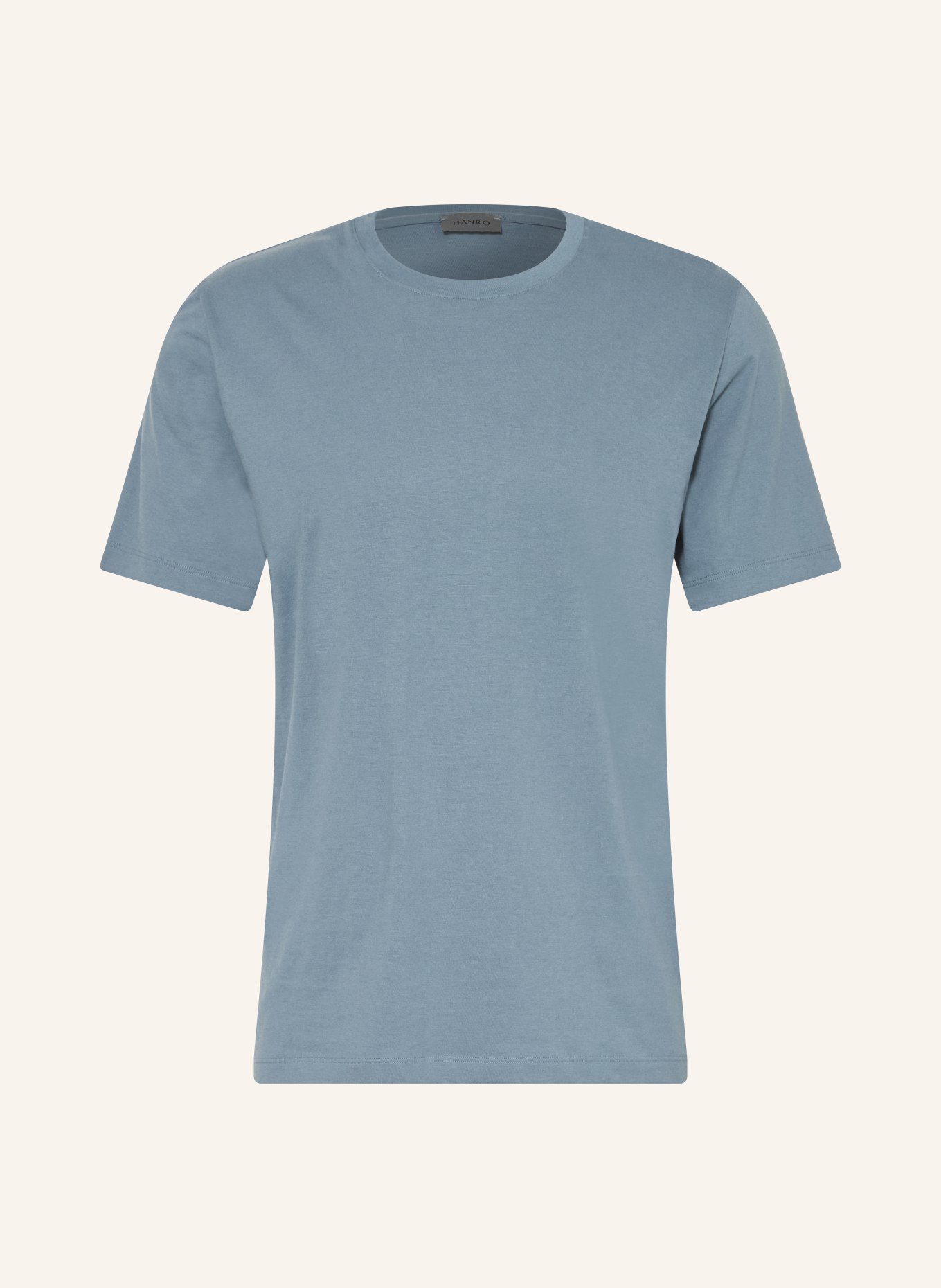 HANRO Koszulka do spania LIVING: SZARONIEBIESKI