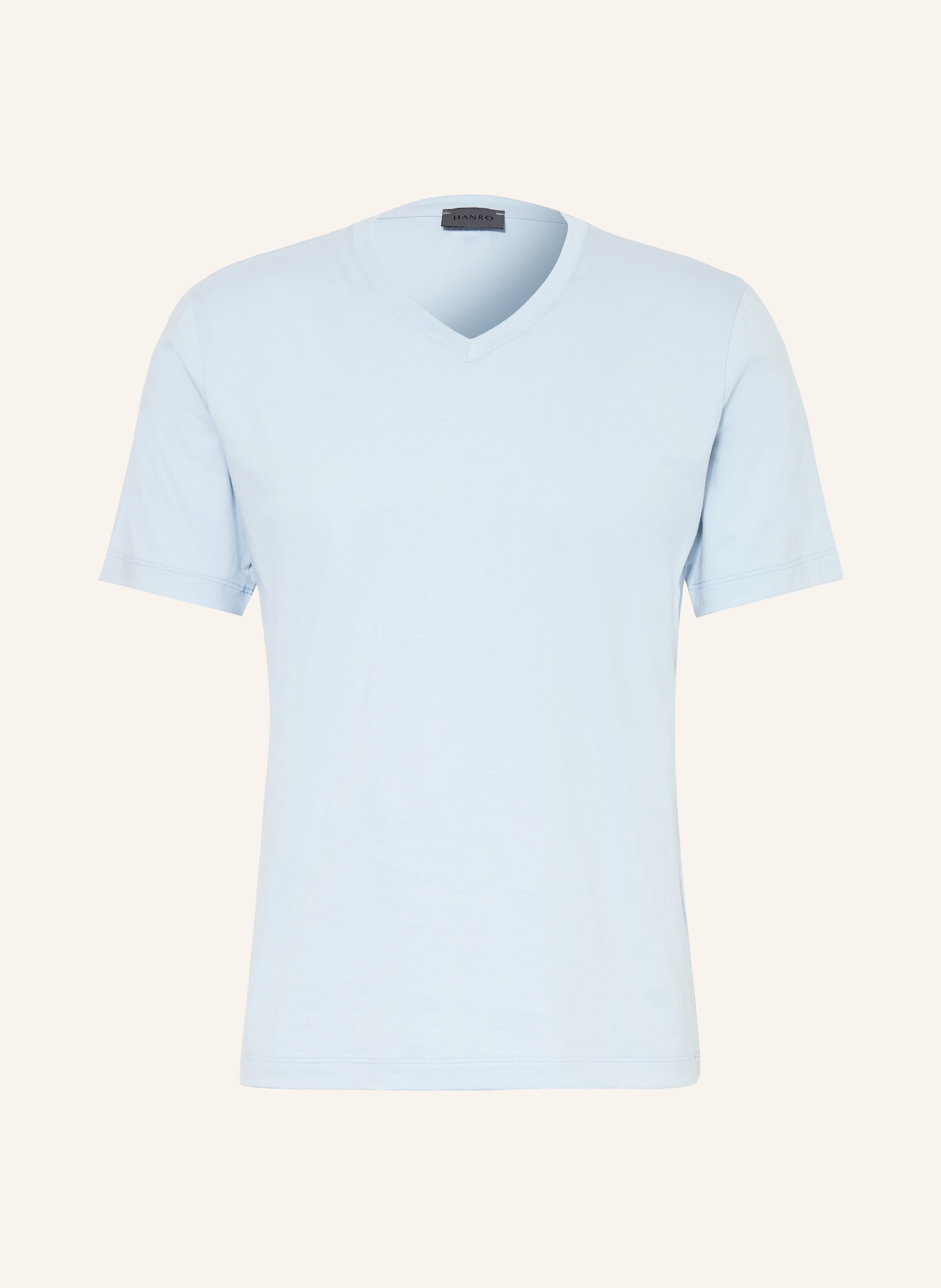 HANRO Pajama shirt LIVING: LIGHT BLUE