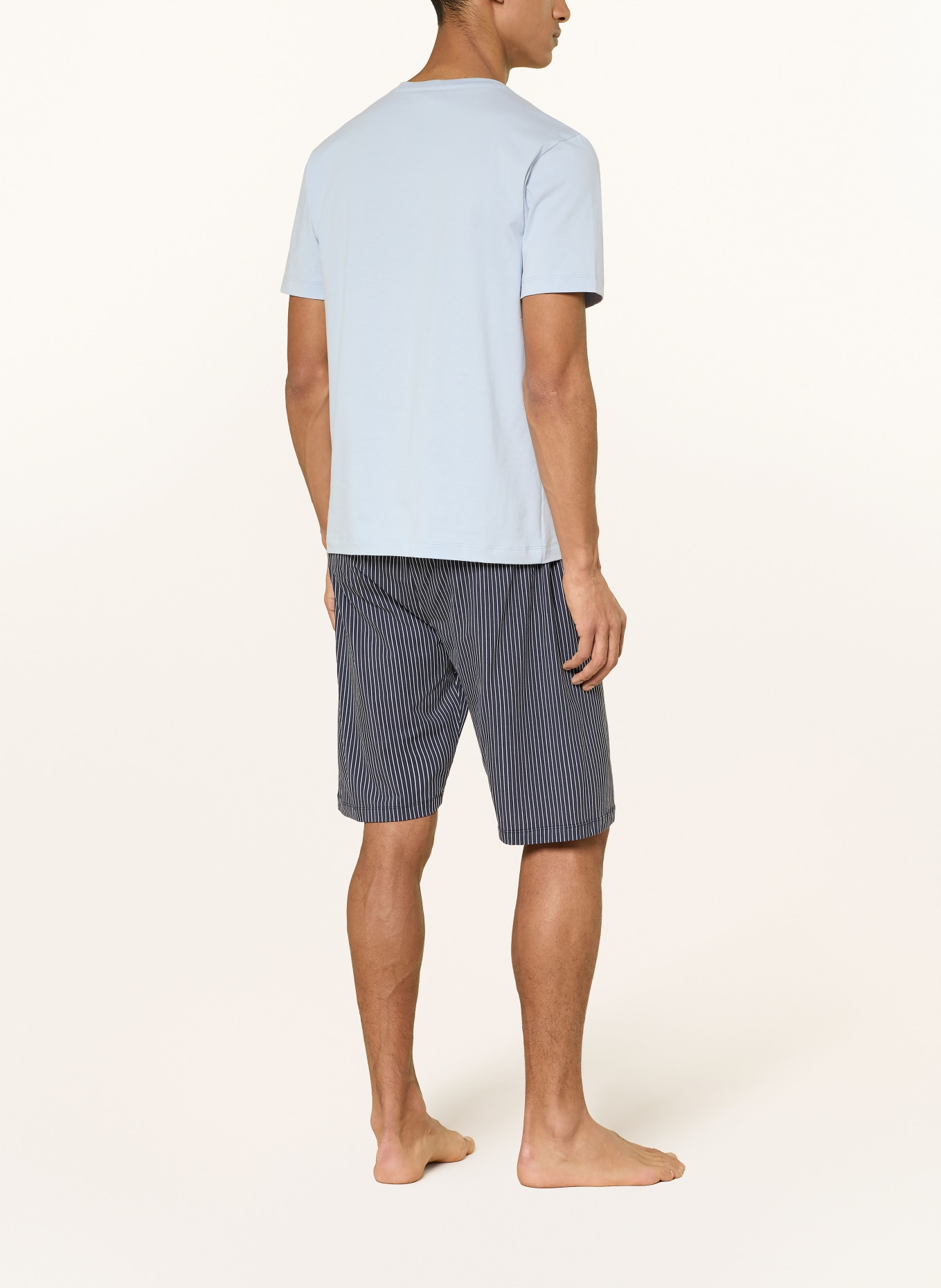 HANRO Pajama shirt LIVING: LIGHT BLUE