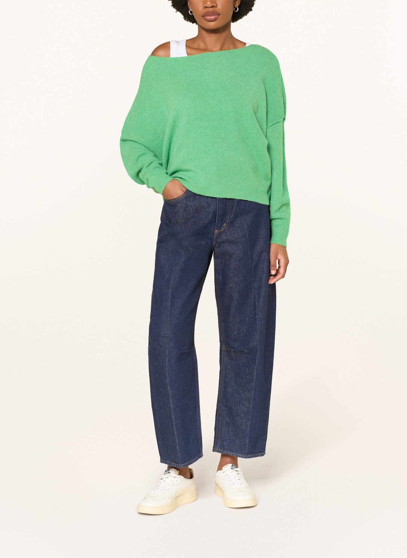 American Vintage Trui DAMSVILLE: LICHTGROEN