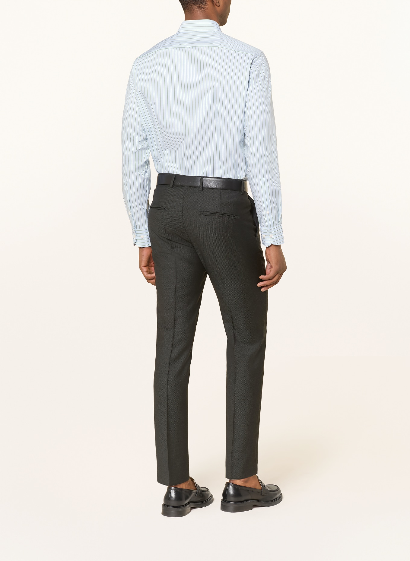 OLYMP Hemd Luxor modern fIt: HELLBLAU / GRÜN / WEISS