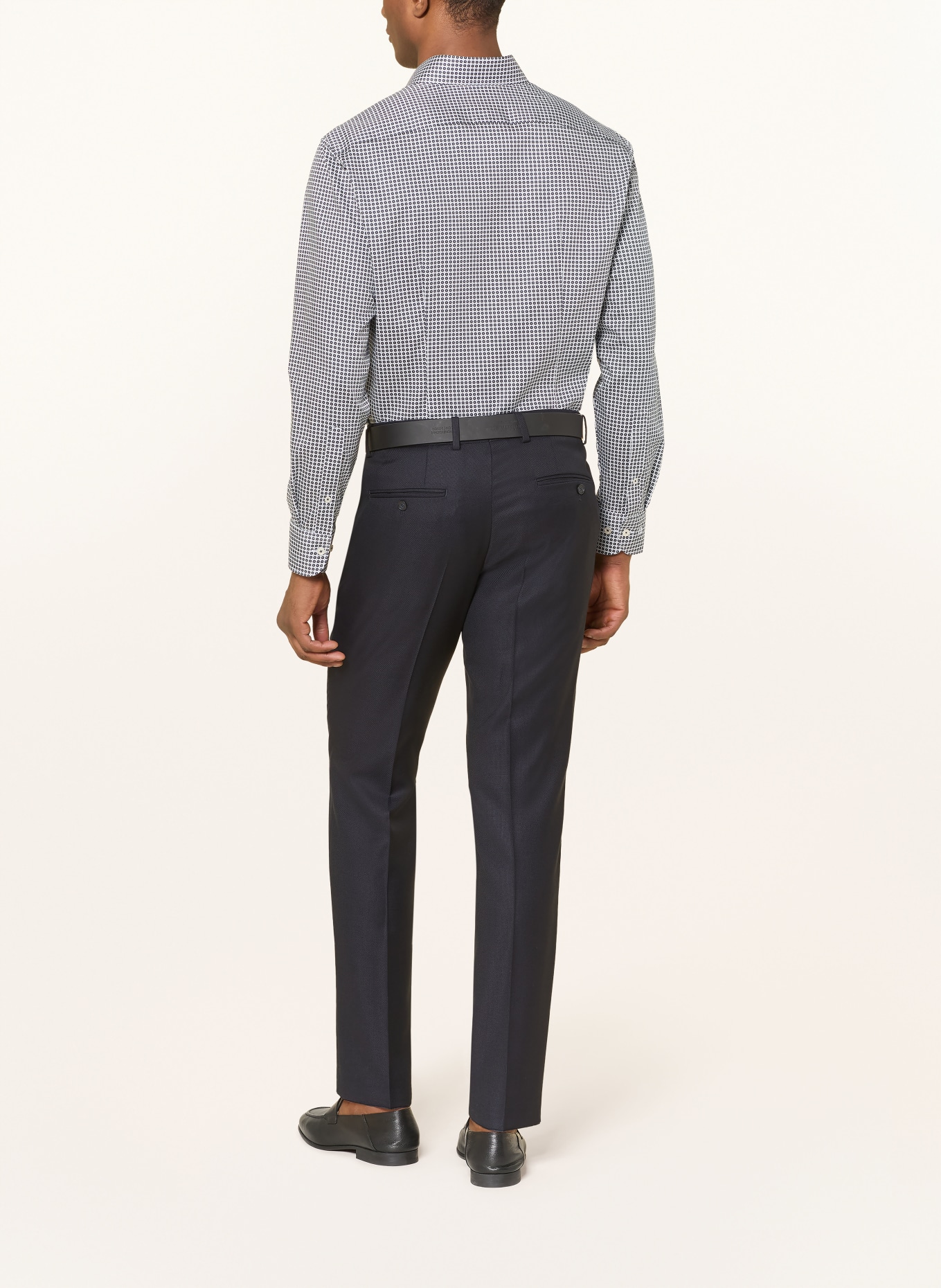 OLYMP Hemd modern fit: DUNKELBLAU / GRAU / WEISS