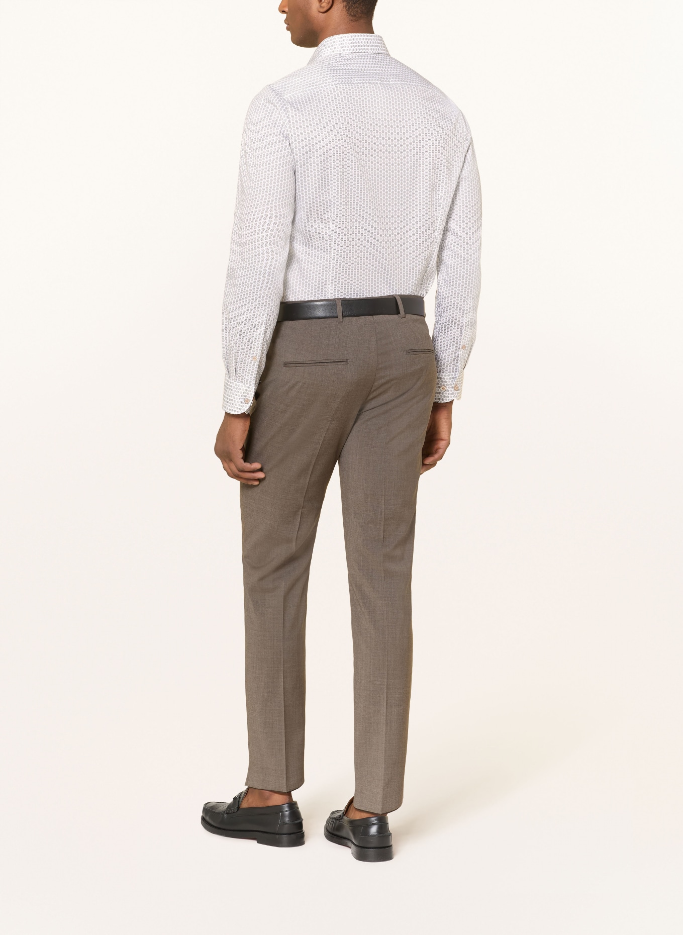 OLYMP Hemd Level Five body fit: BEIGE / BLAU / WEISS