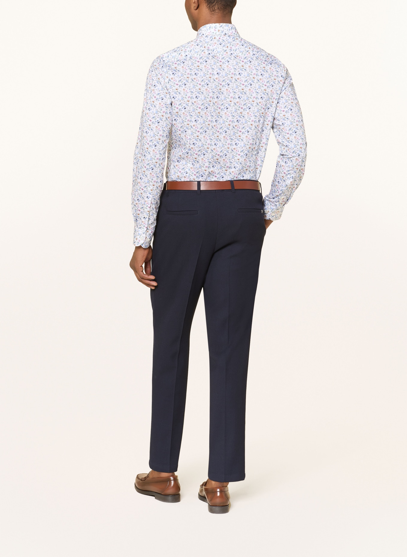 OLYMP Hemd Level Five body fit: BLAU / LILA / GRÜN