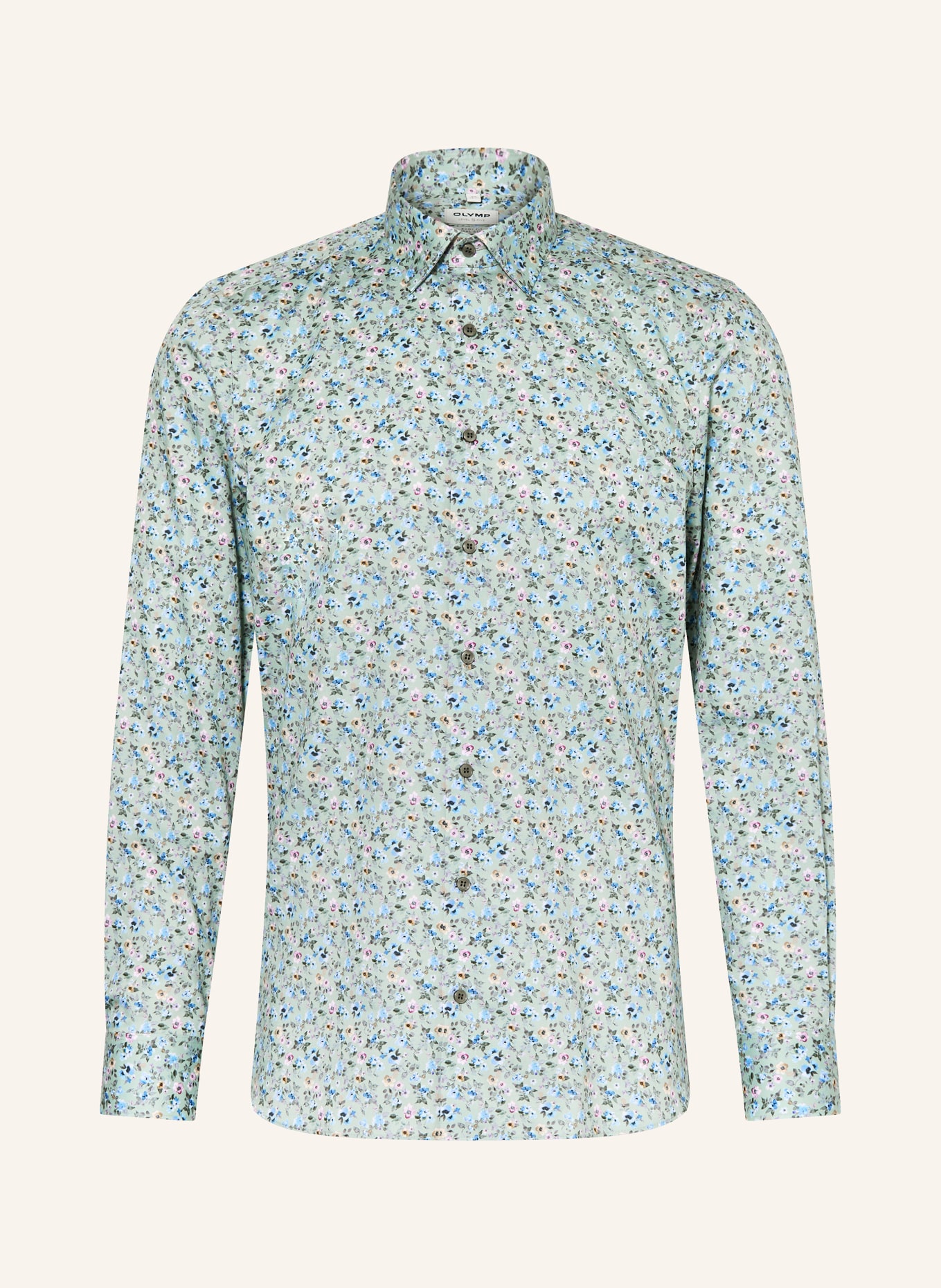 OLYMP Košile Level Five Body Fit: SVĚTLE ZELENÁ / SVĚTLE FIALOVÁ / TMAVĚ ŽLUTÁ