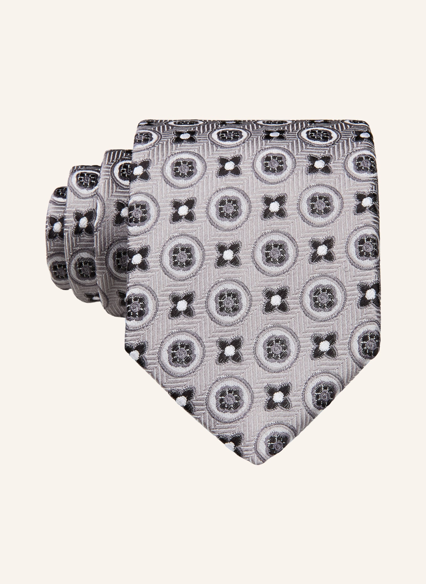 OLYMP Krawatte: GRAU / DUNKELGRAU