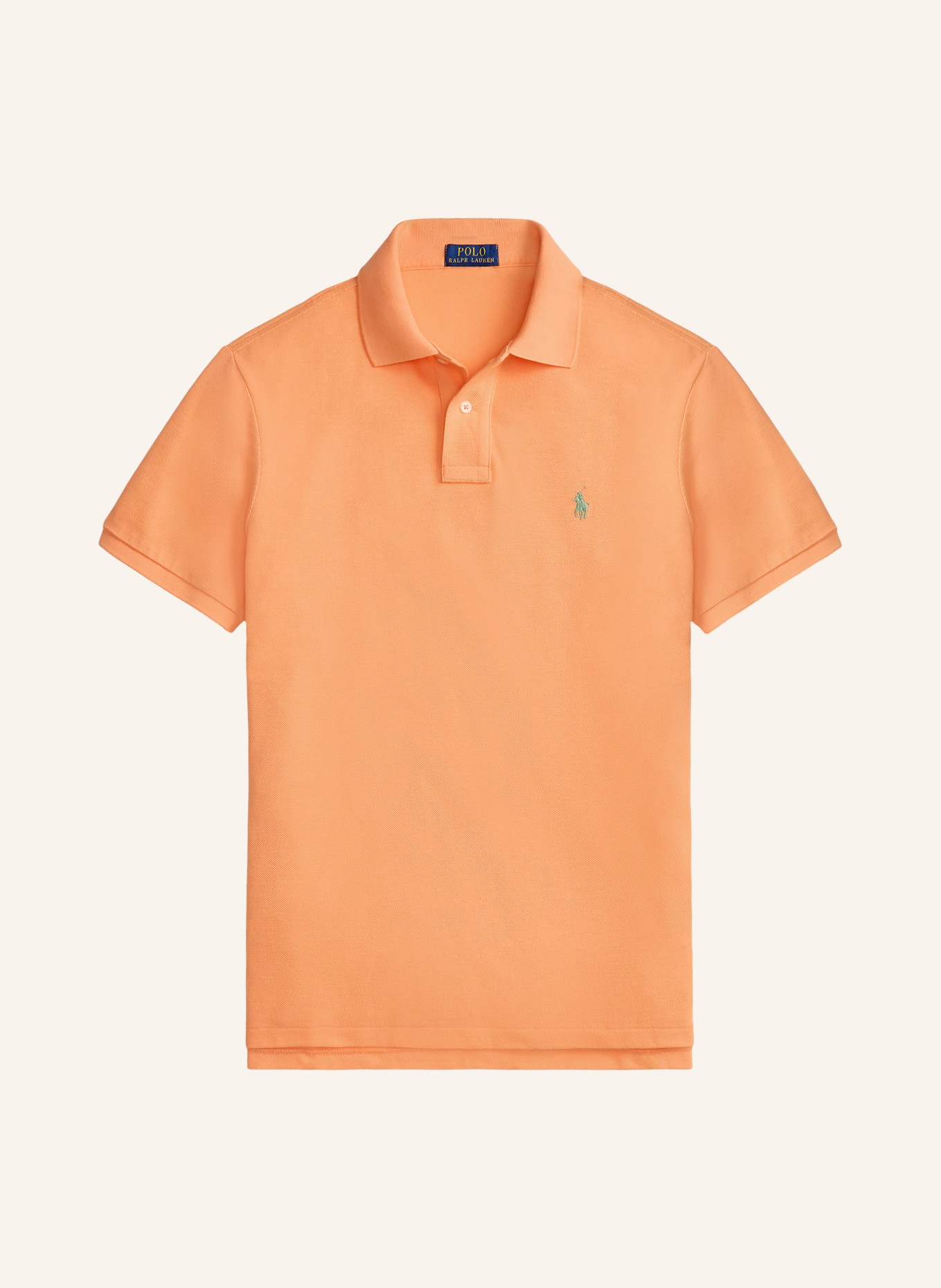 POLO RALPH LAUREN Koszulka polo z piki custom slim fit: POMARAŃCZOWY