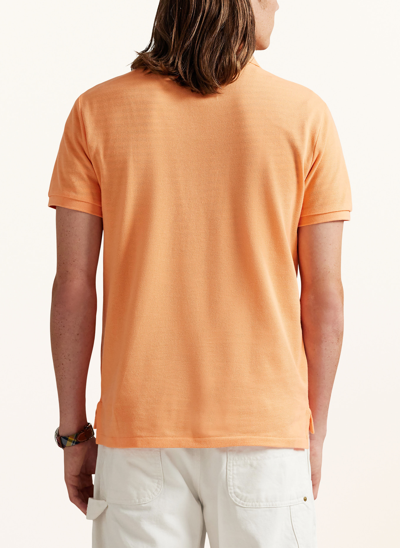 POLO RALPH LAUREN Koszulka polo z piki custom slim fit: POMARAŃCZOWY
