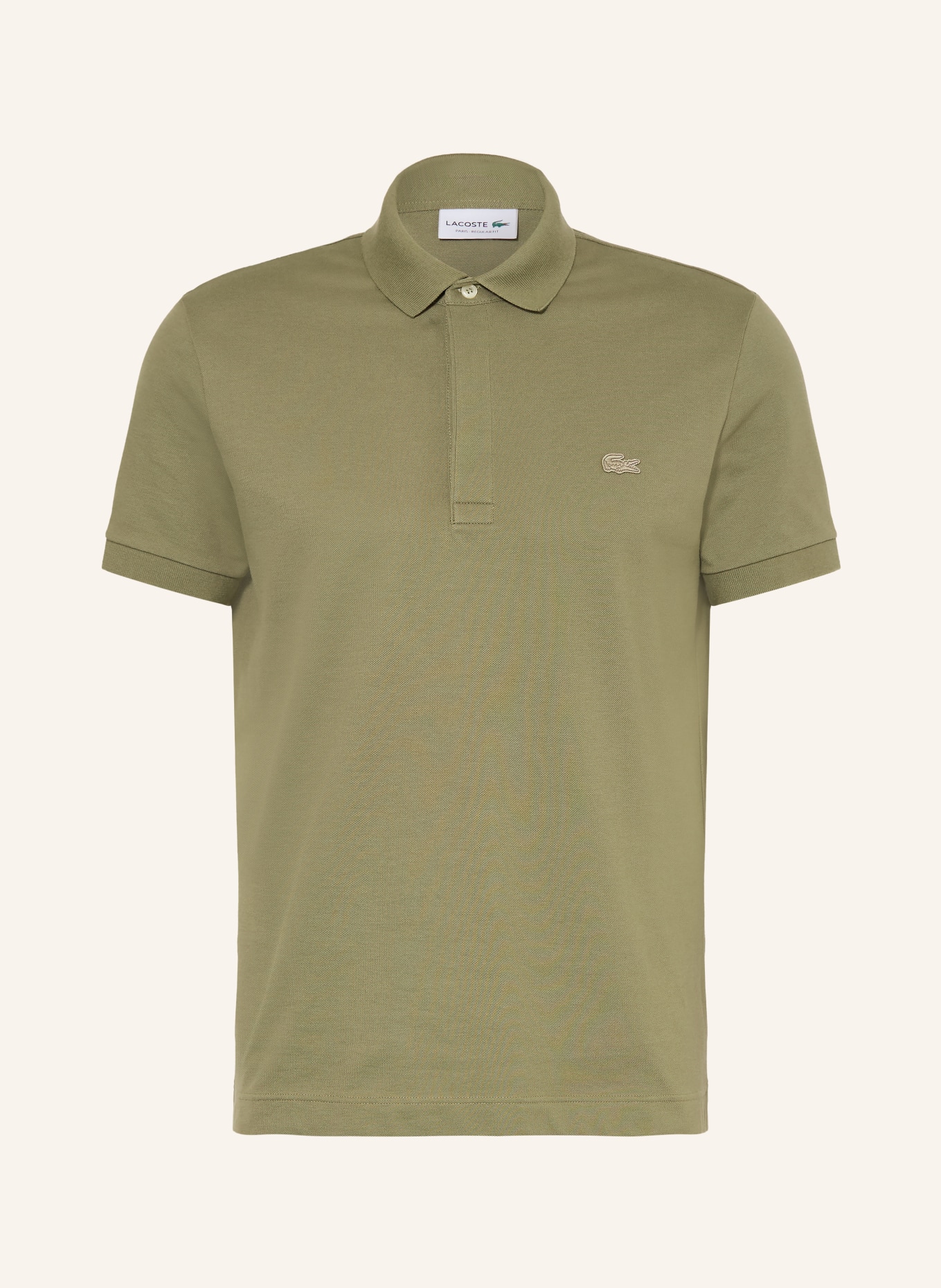 LACOSTE Piqué-Poloshirt: OLIV