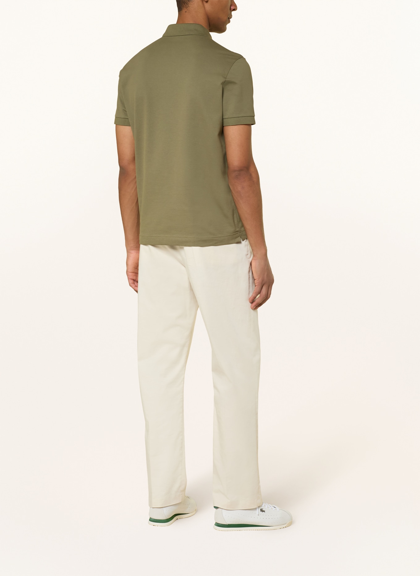 LACOSTE Piqué-Poloshirt: OLIV