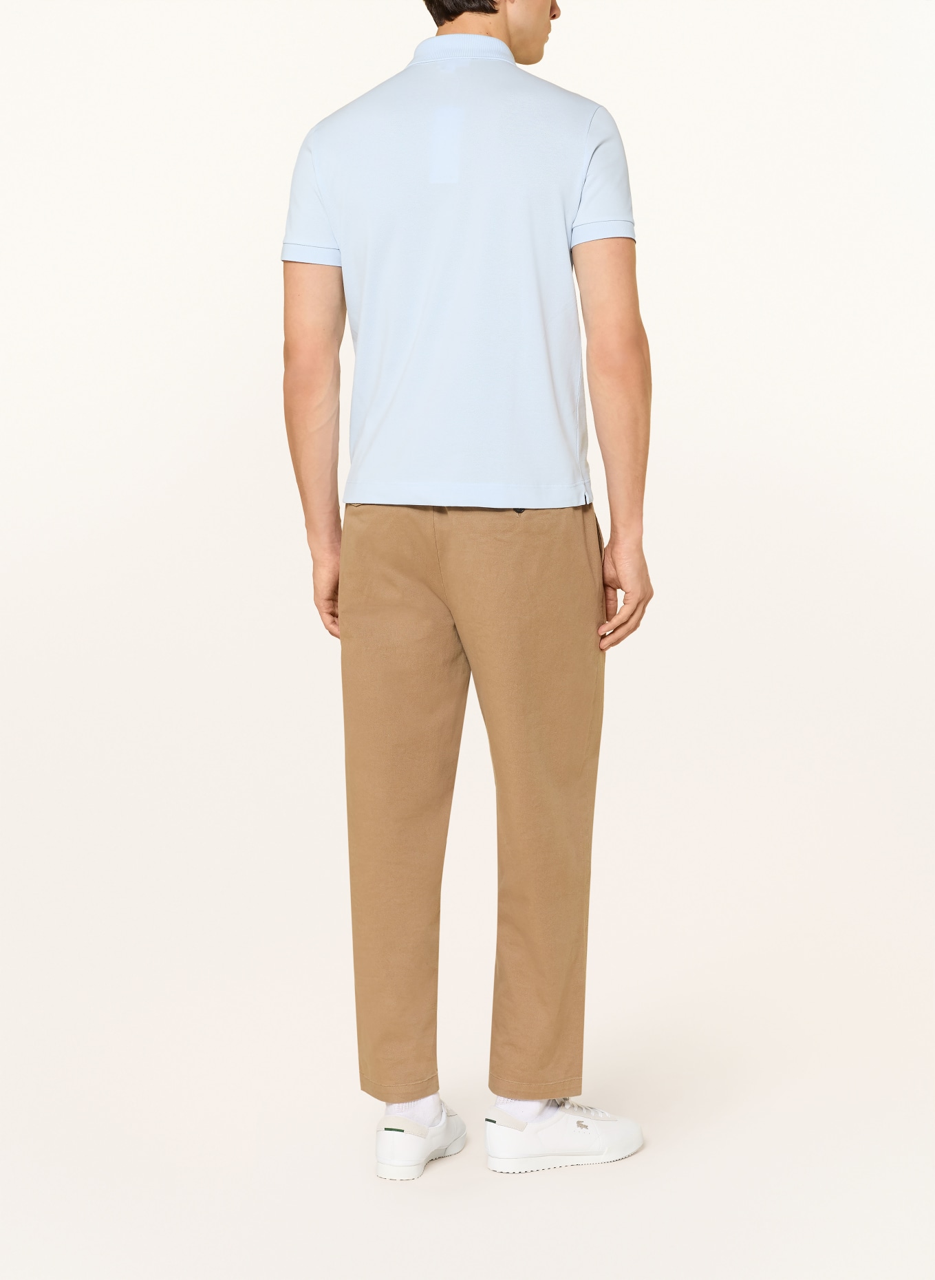 LACOSTE Piqué-Poloshirt: HELLBLAU