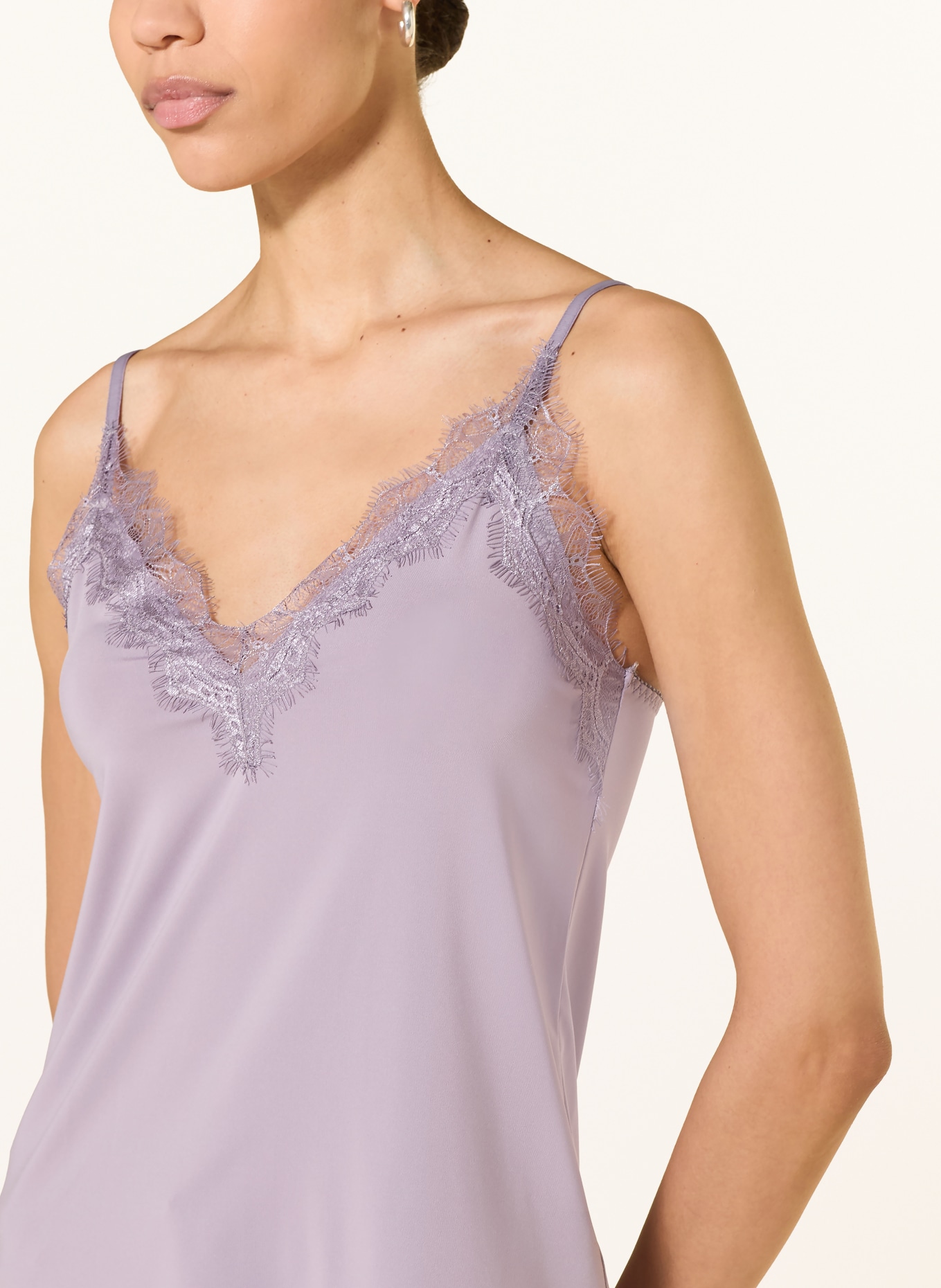 rosemunde Top BILLIE s krajkou: SVĚTLE FIALOVÁ