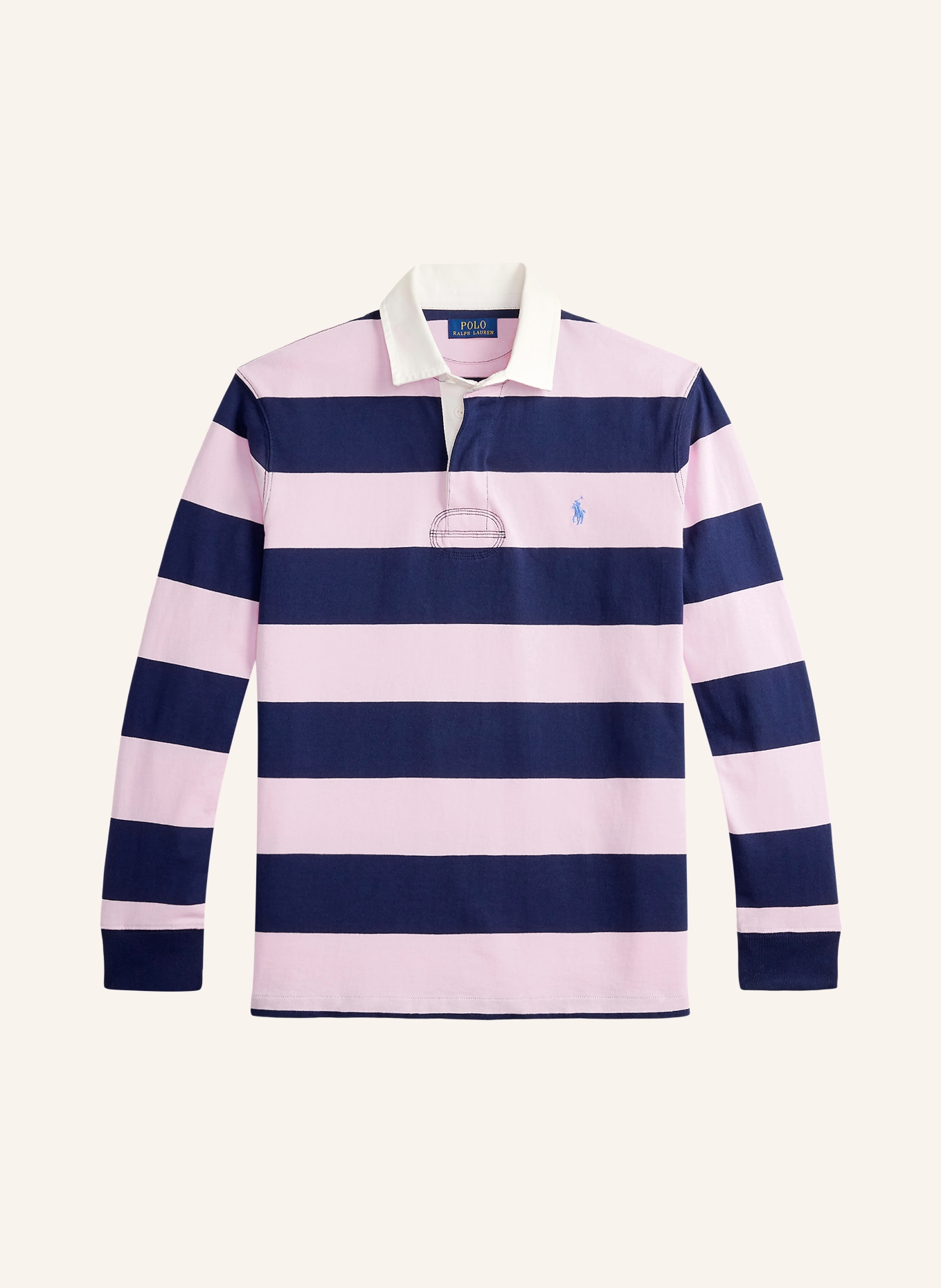 POLO RALPH LAUREN Rugbyshirt: DUNKELBLAU / ROSA