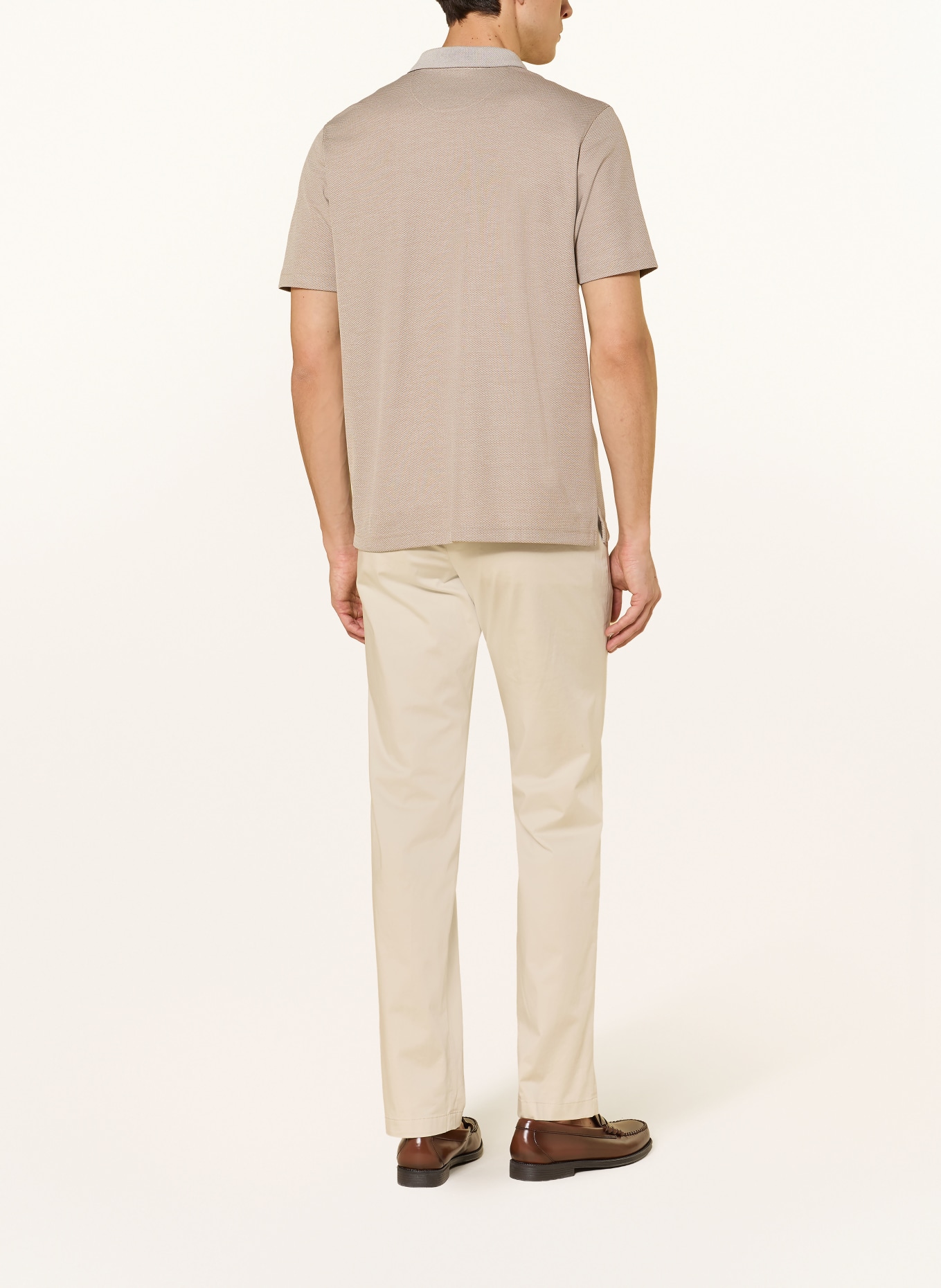 RAGMAN Piqué-Poloshirt: BEIGE