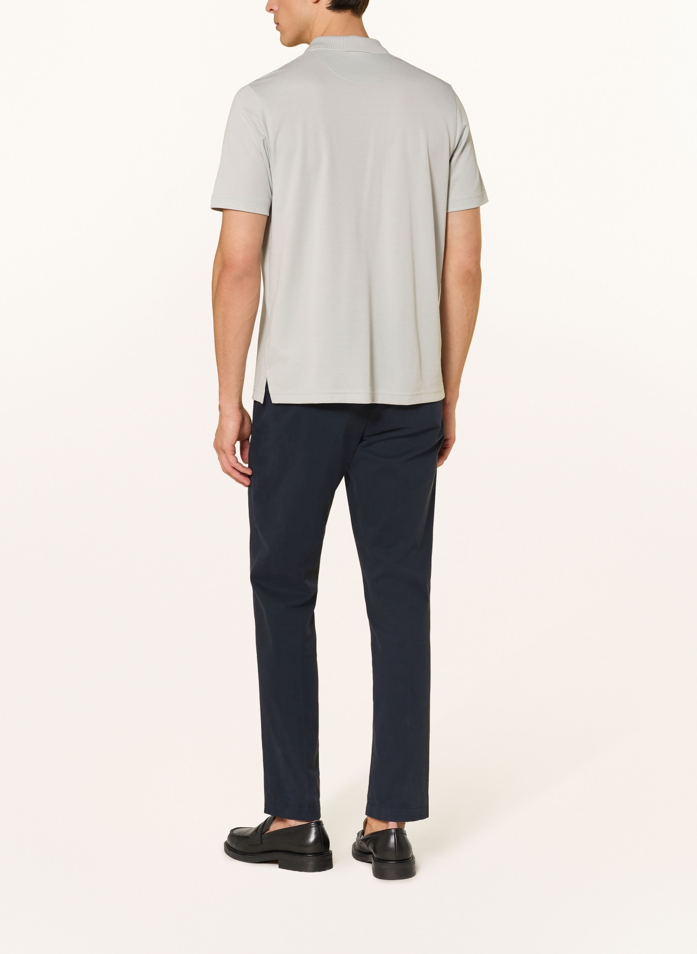 RAGMAN Piqué-Poloshirt: GRAU