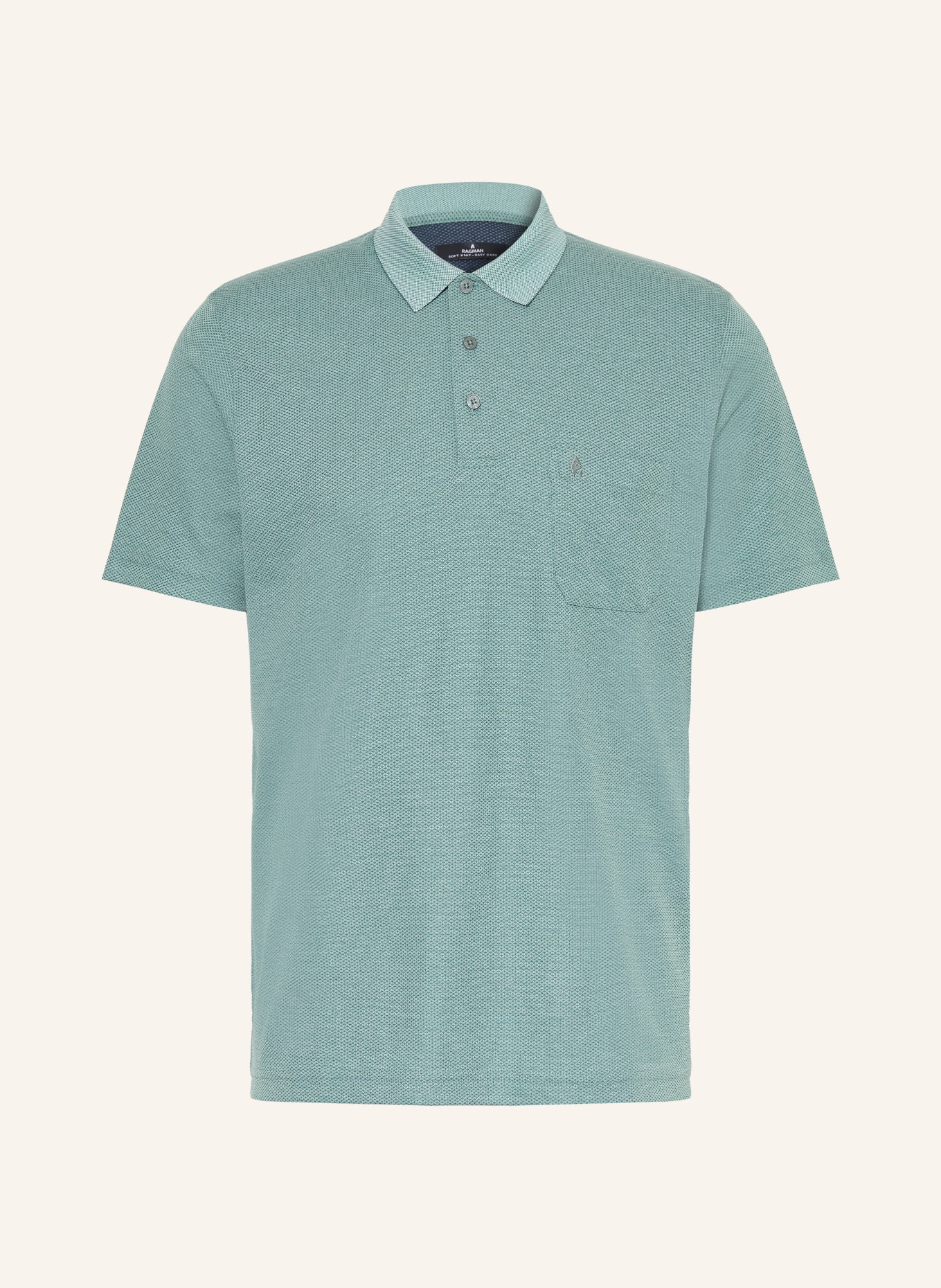 RAGMAN Piqué poloshirt: GROEN