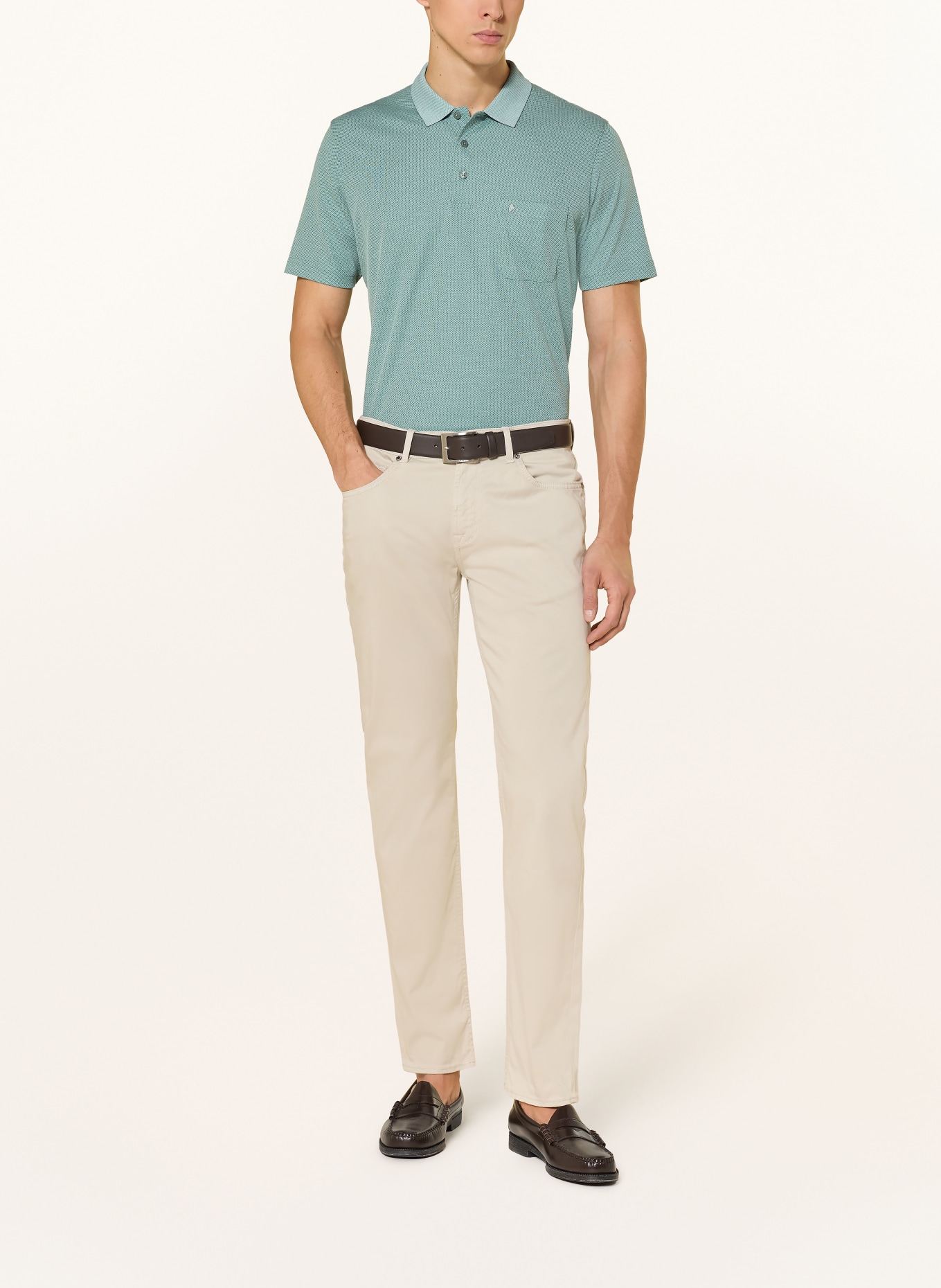 RAGMAN Piqué poloshirt: GROEN