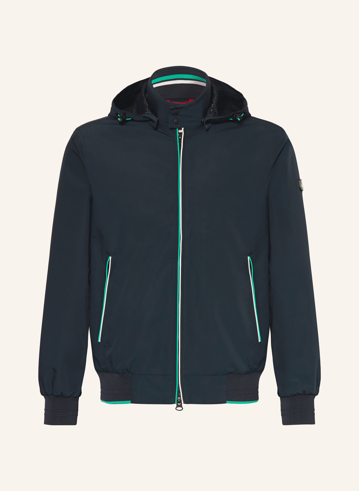 WELLENSTEYN Jacke COLLEGE: DUNKELBLAU / GRÜN / WEISS