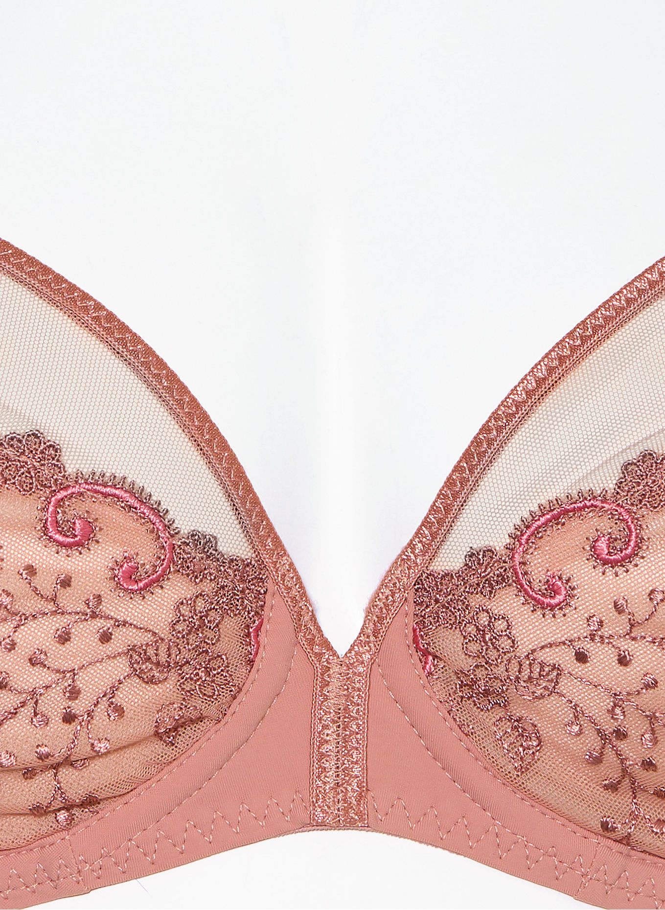 SIMONE PÉRÈLE Biustonosz z fiszbinami DÉLICE: BRUDNY RÓŻ / BLADORÓŻOWY