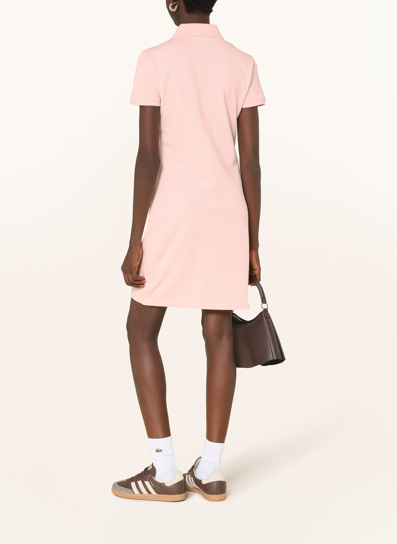 LACOSTE Sukienka polo z piki: BLADORÓŻOWY