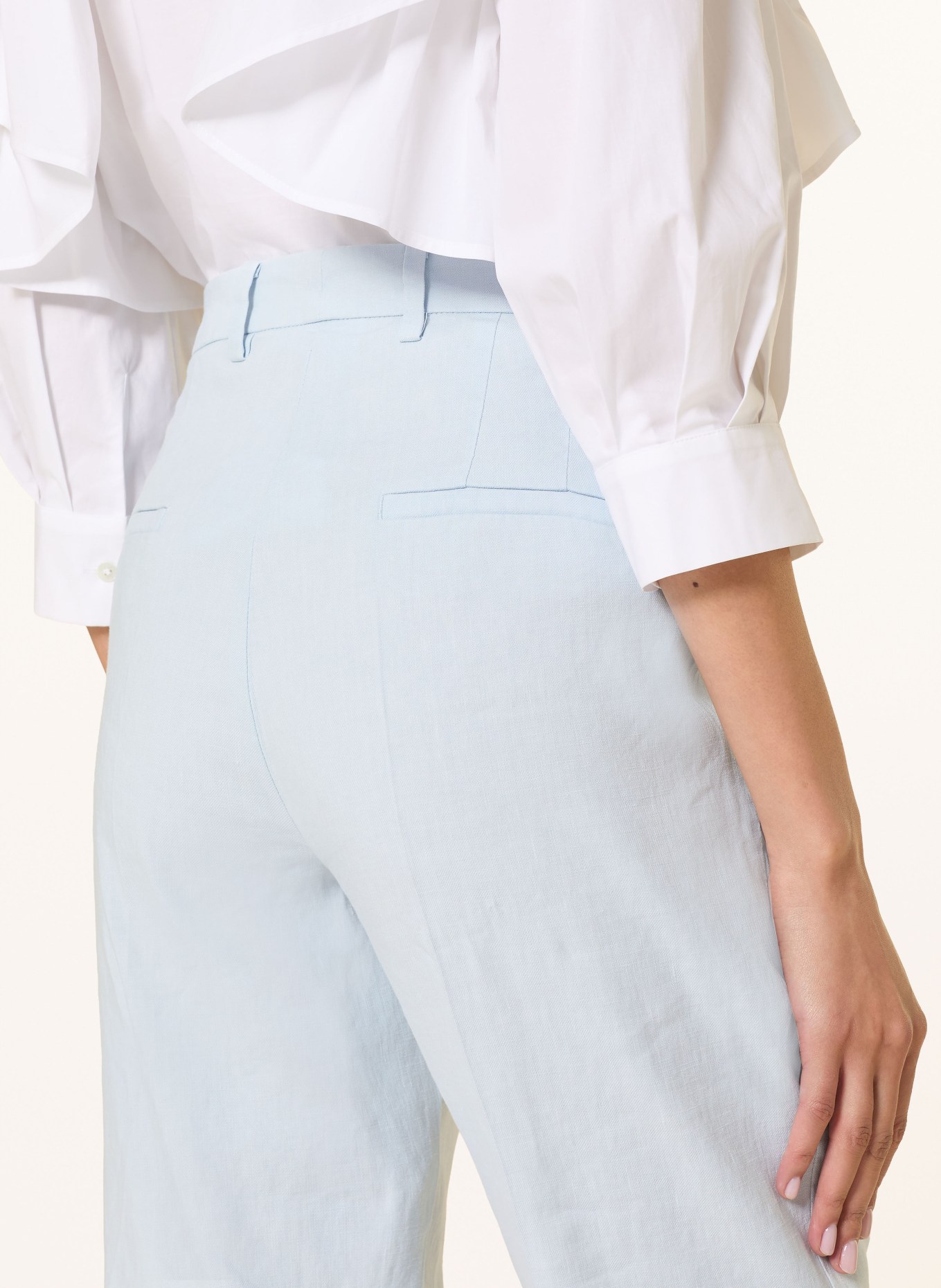 CAMBIO 7/8-Hose KRYSTAL mit Leinen: HELLBLAU