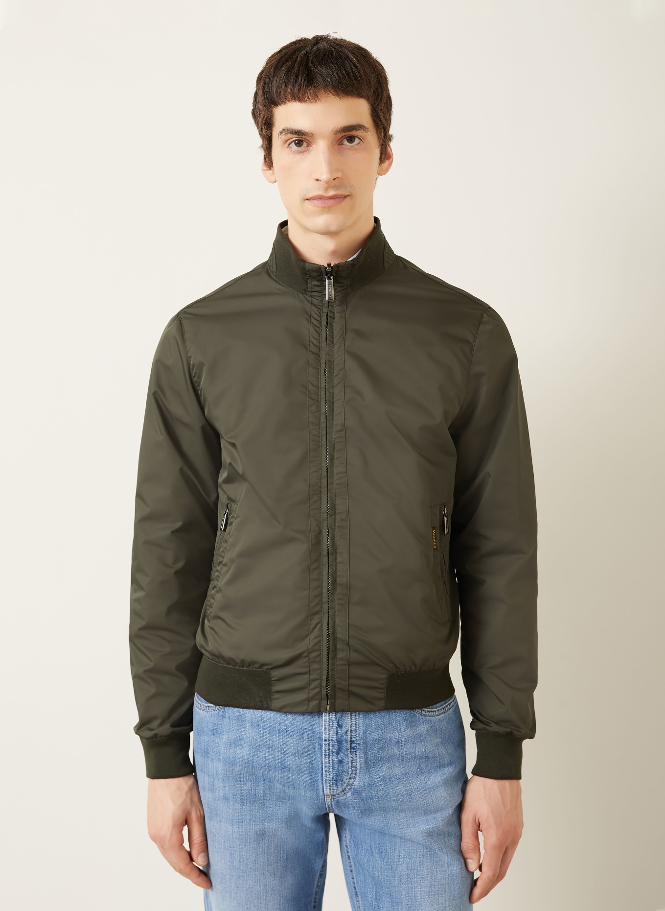 MOORER Blouson: KHAKI