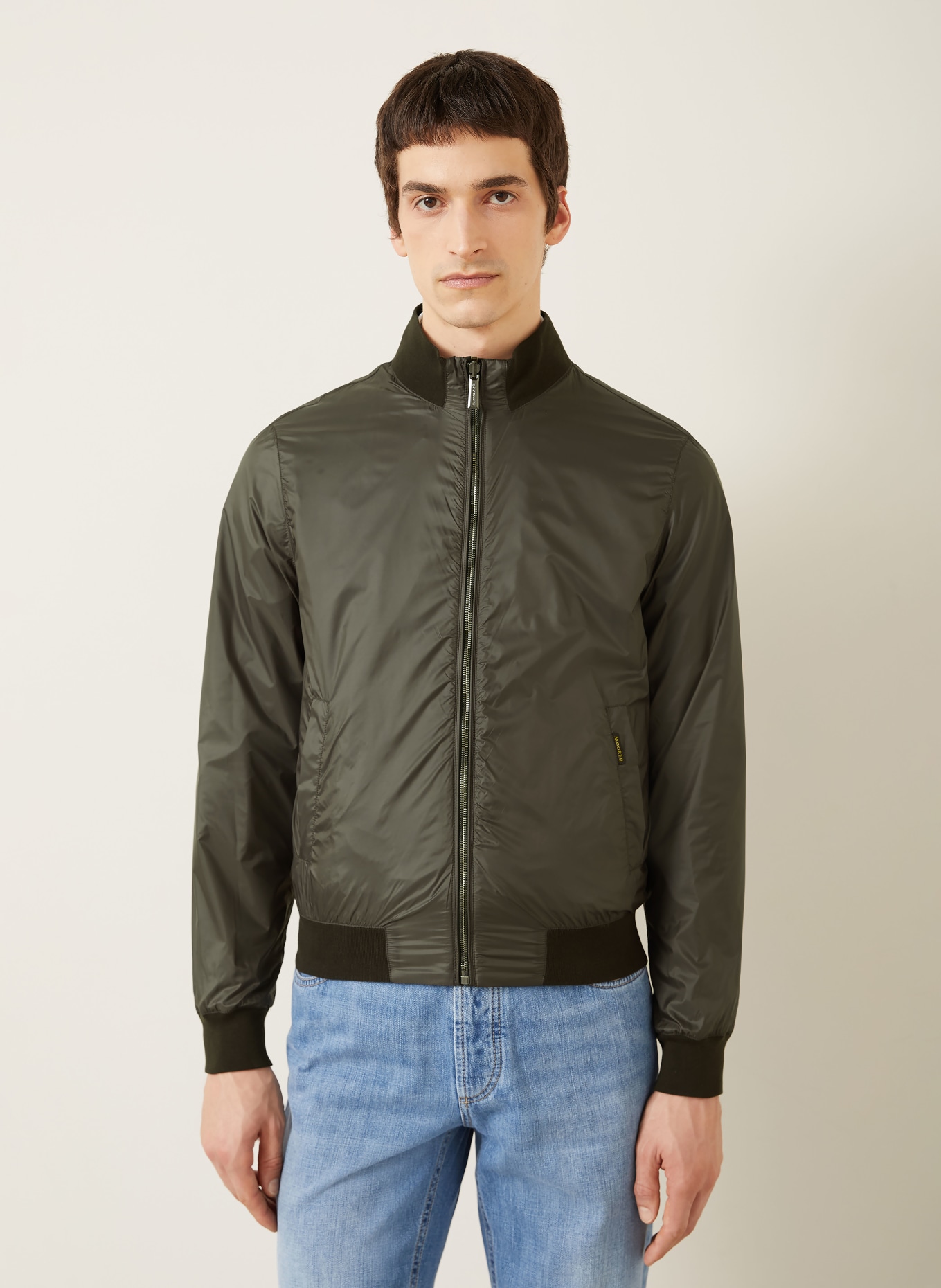 MOORER Blouson: KHAKI