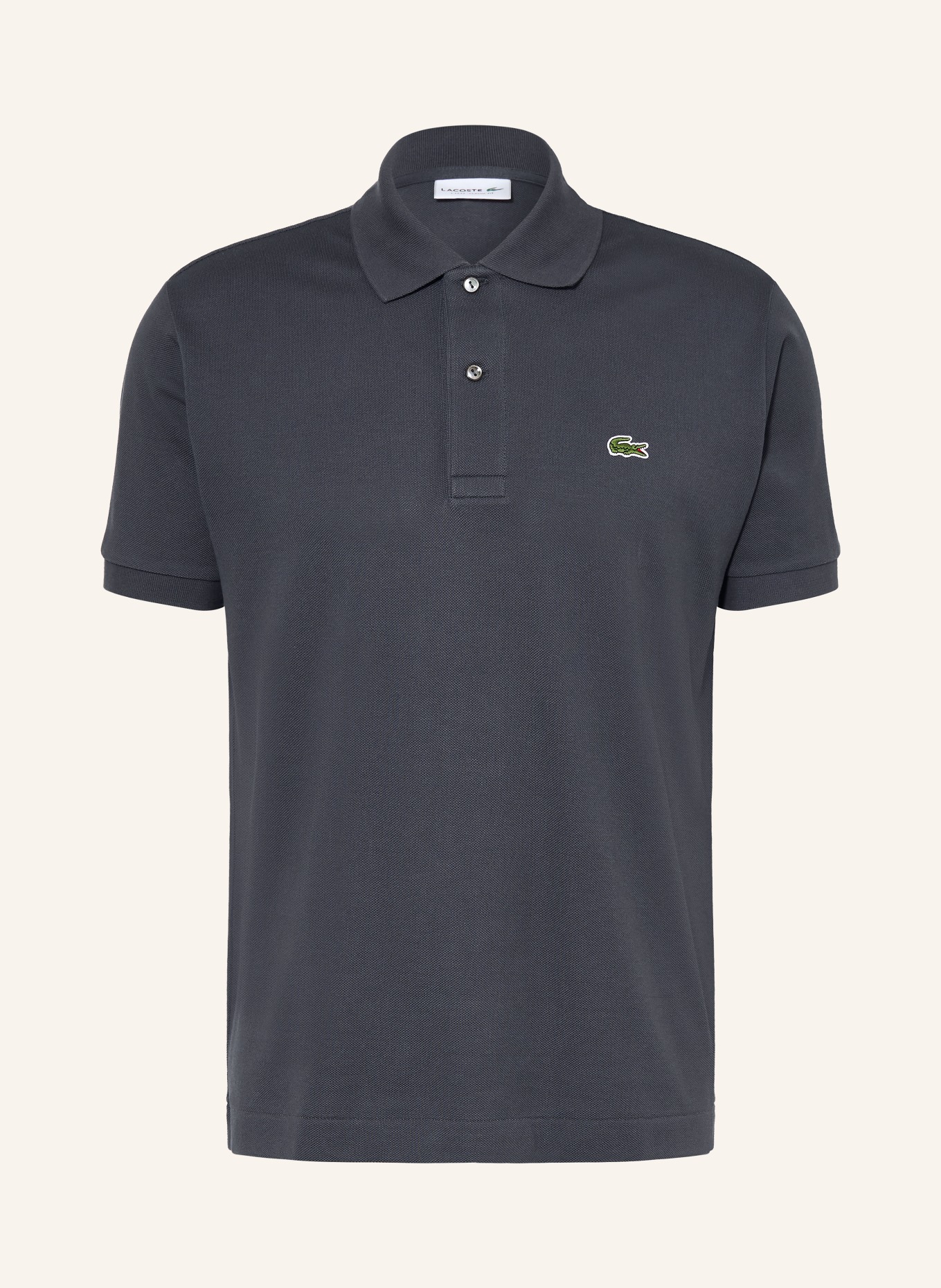 LACOSTE Piqué-Poloshirt Classic Fit: DUNKELBLAU