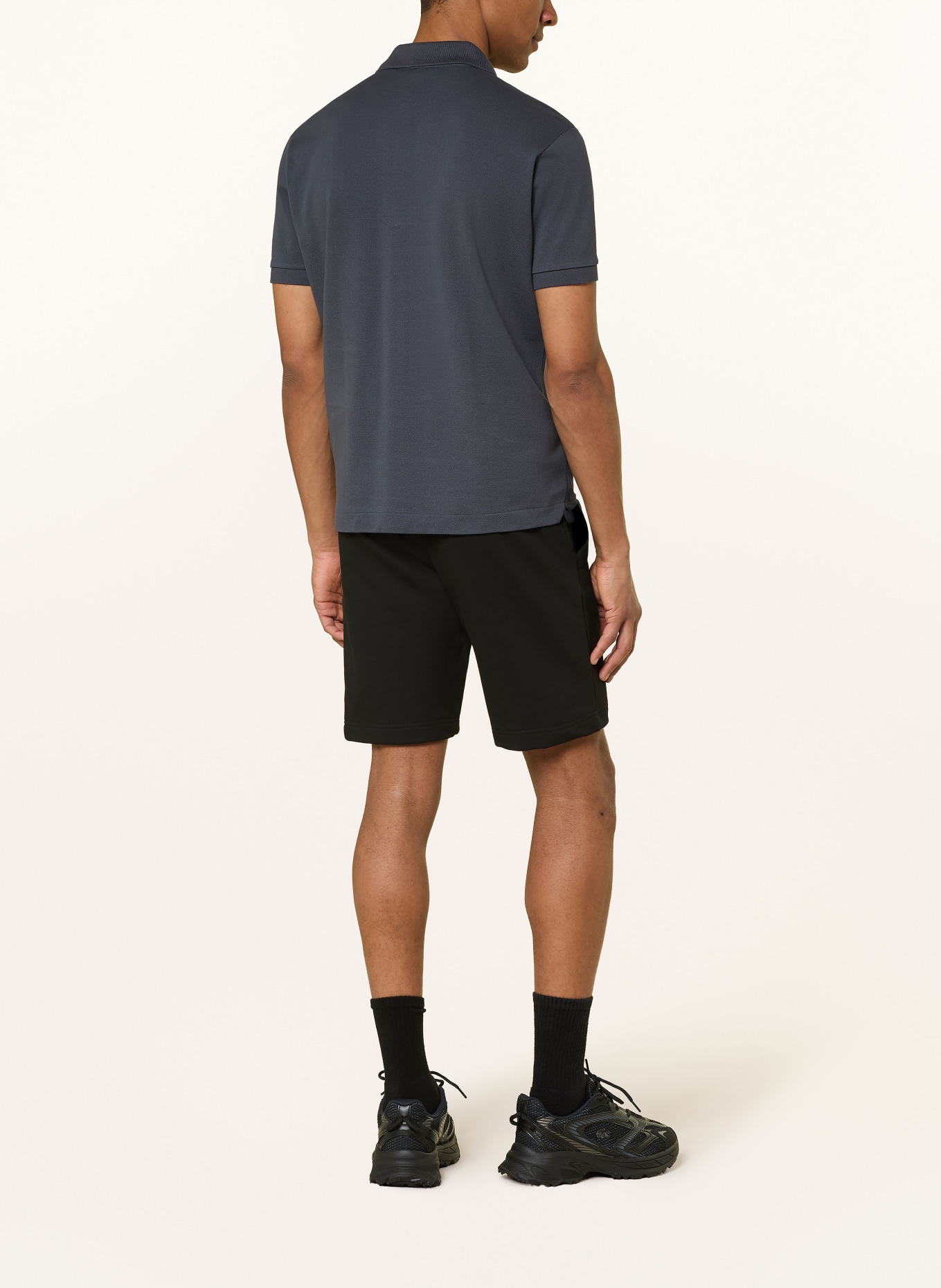 LACOSTE Piqué-Poloshirt Classic Fit: DUNKELBLAU